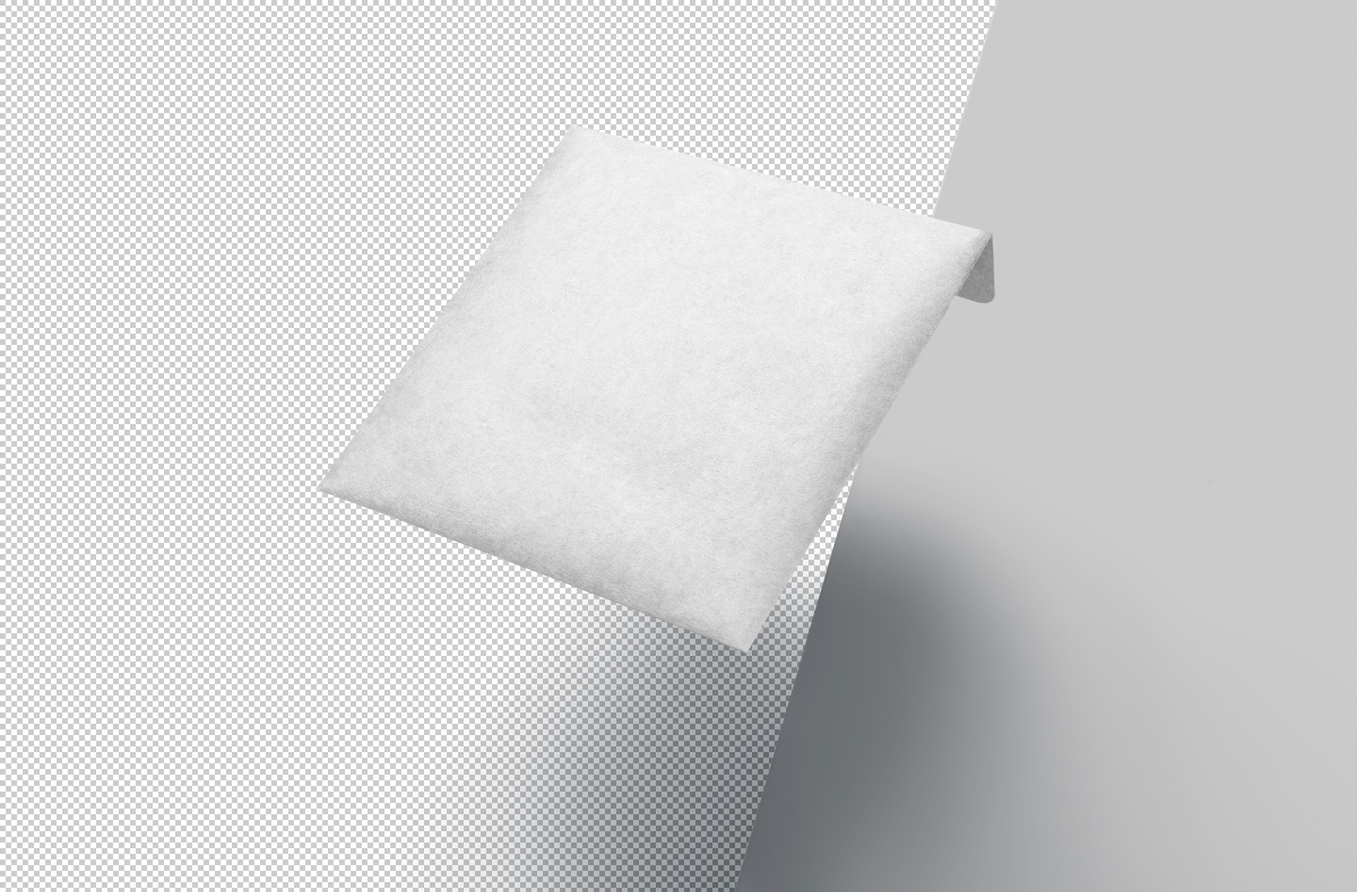 angled cookie pouch mockup
