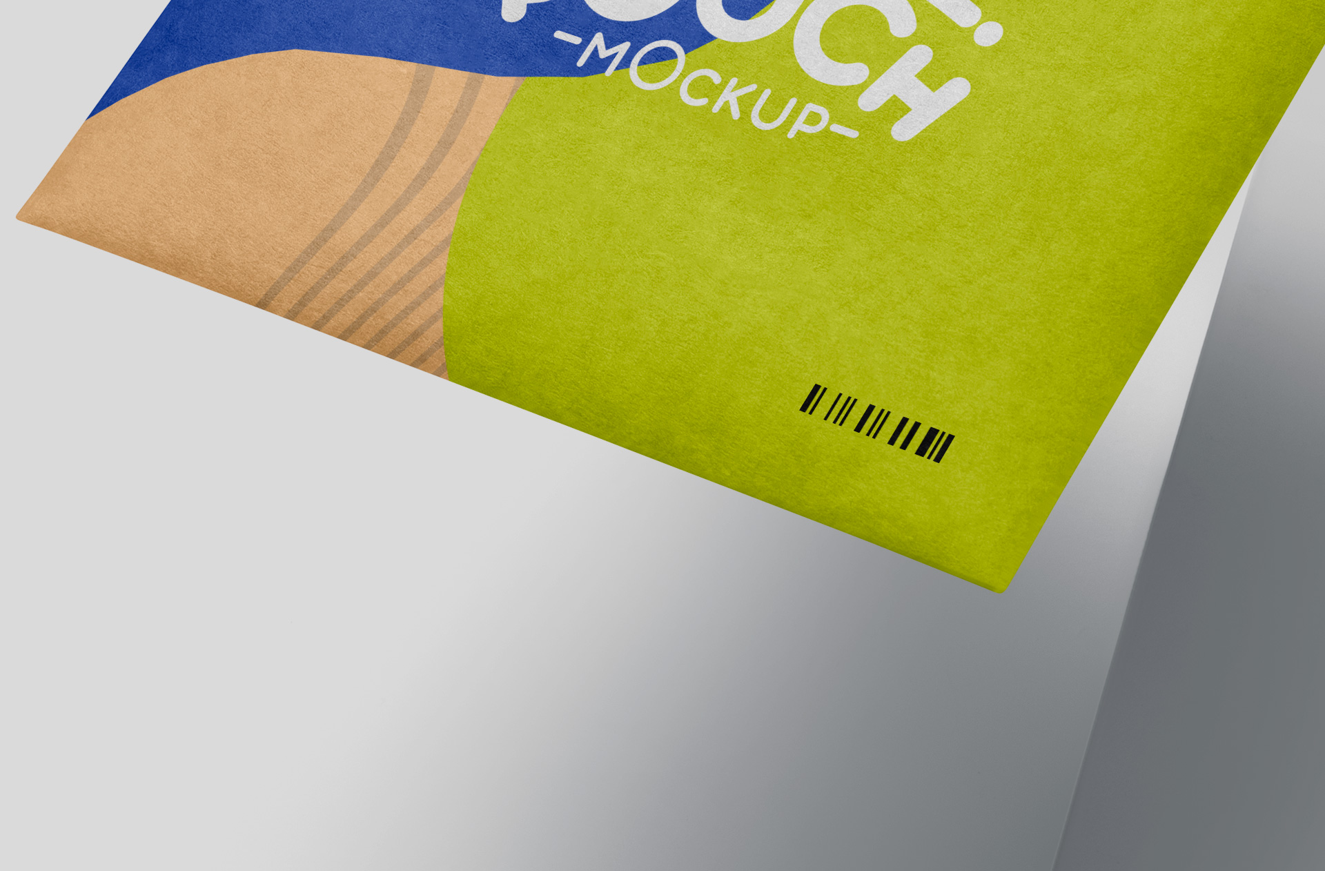 angled cookie pouch mockup
