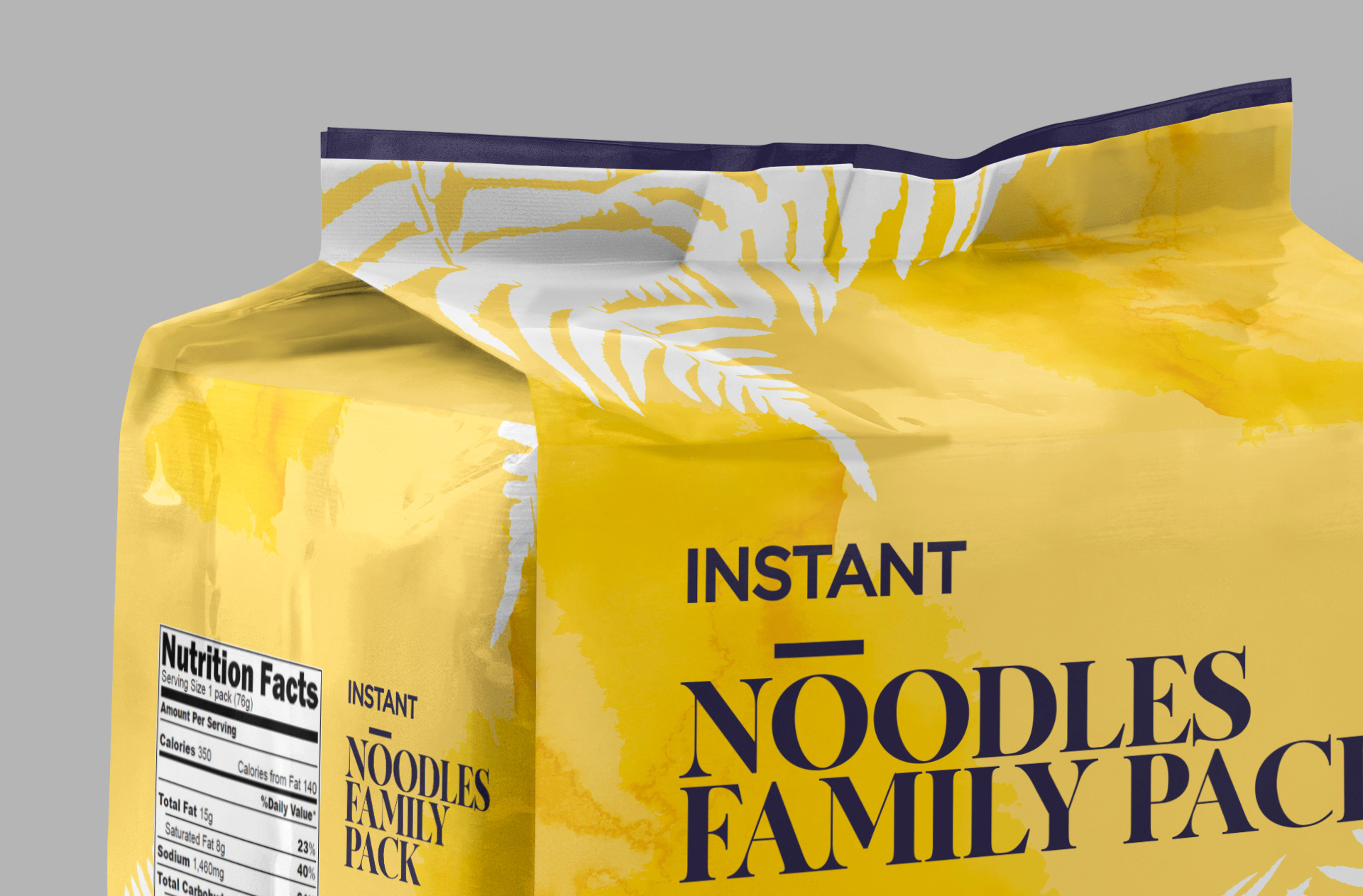 custom food label mock-up