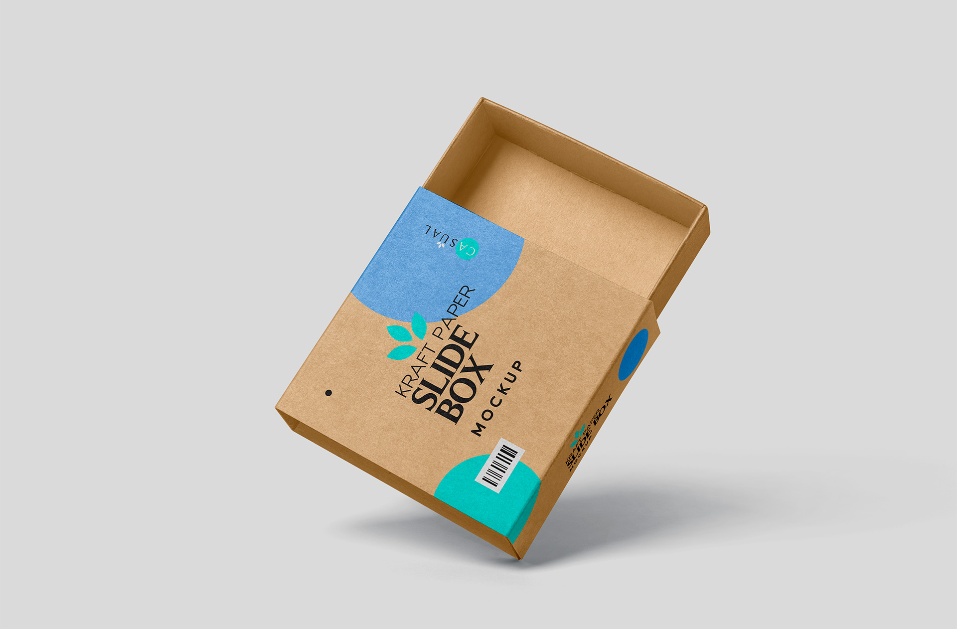 Floating Kraft Slide Box Mockup – Premium Packaging