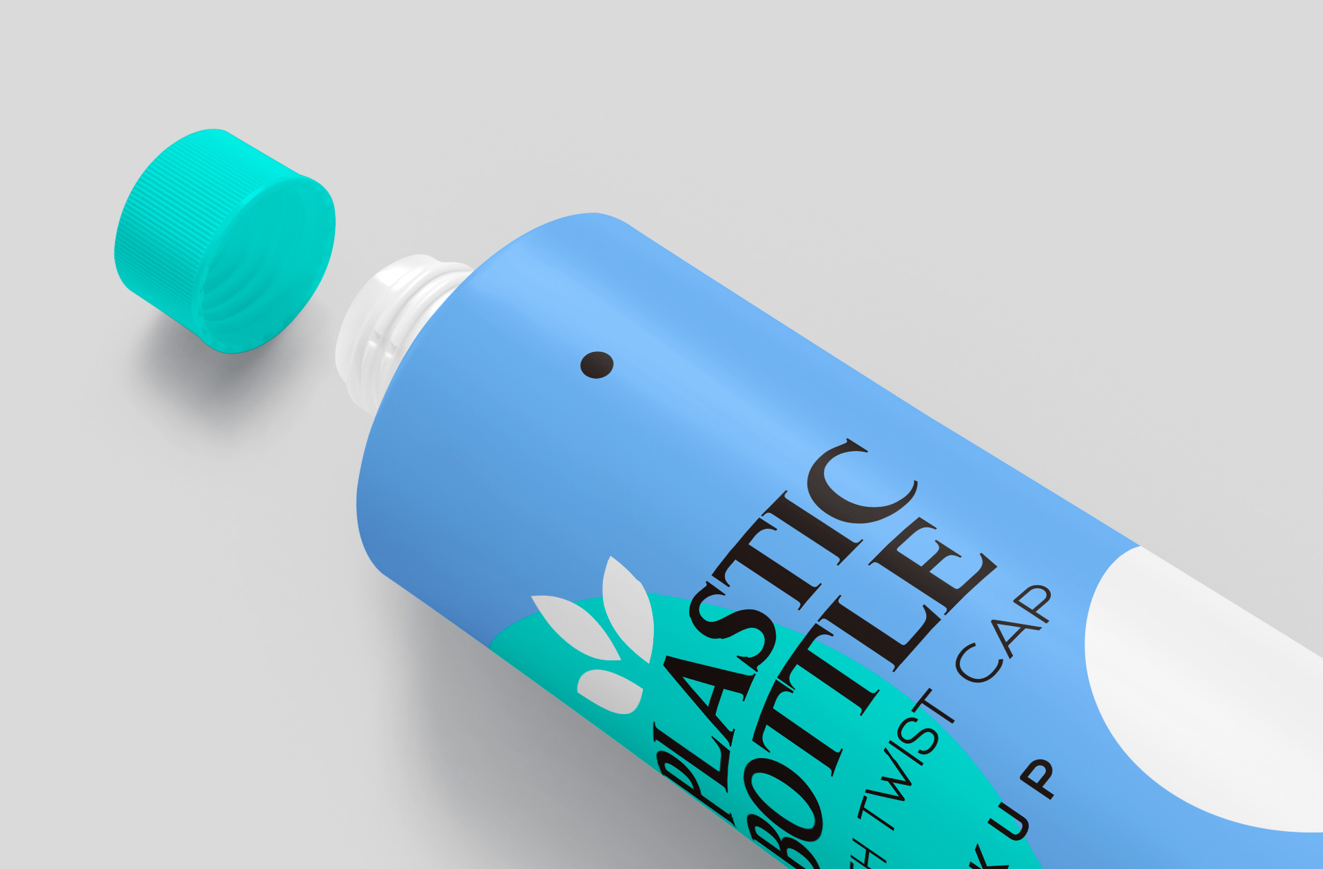 floating bottle mockup