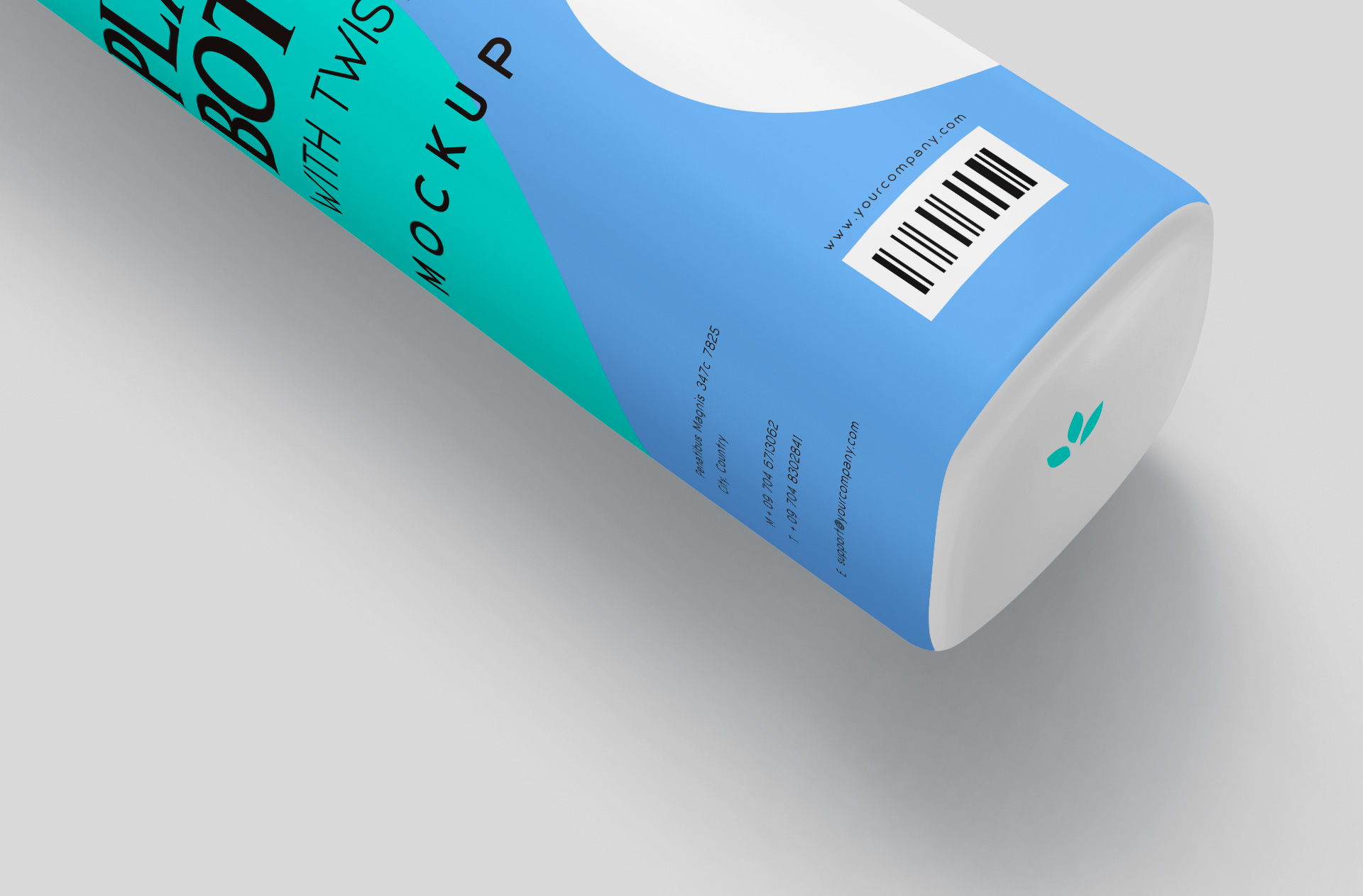 floating bottle mockup