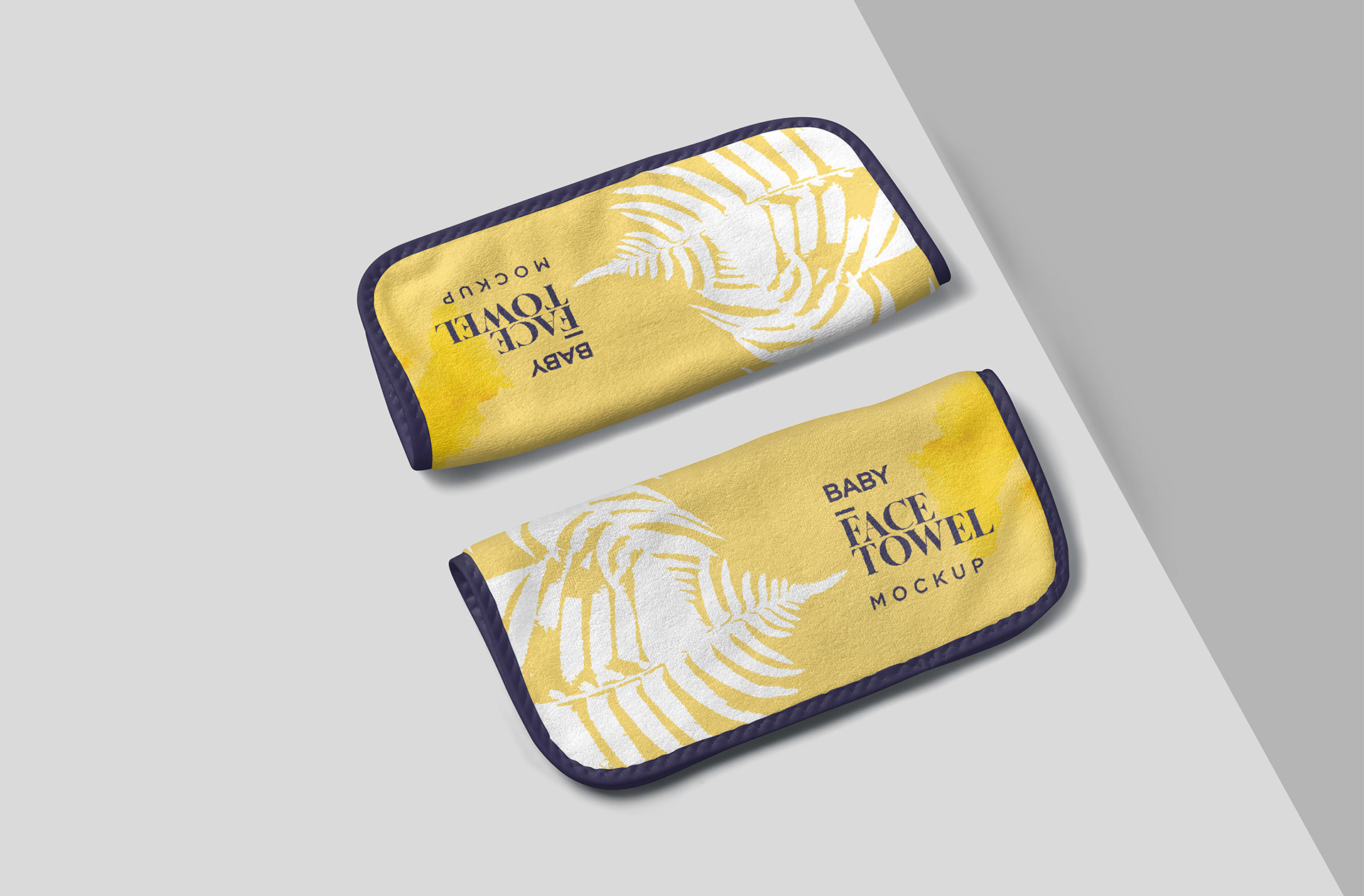 High-Quality Baby Face Towel Mockup – Fabric Branding