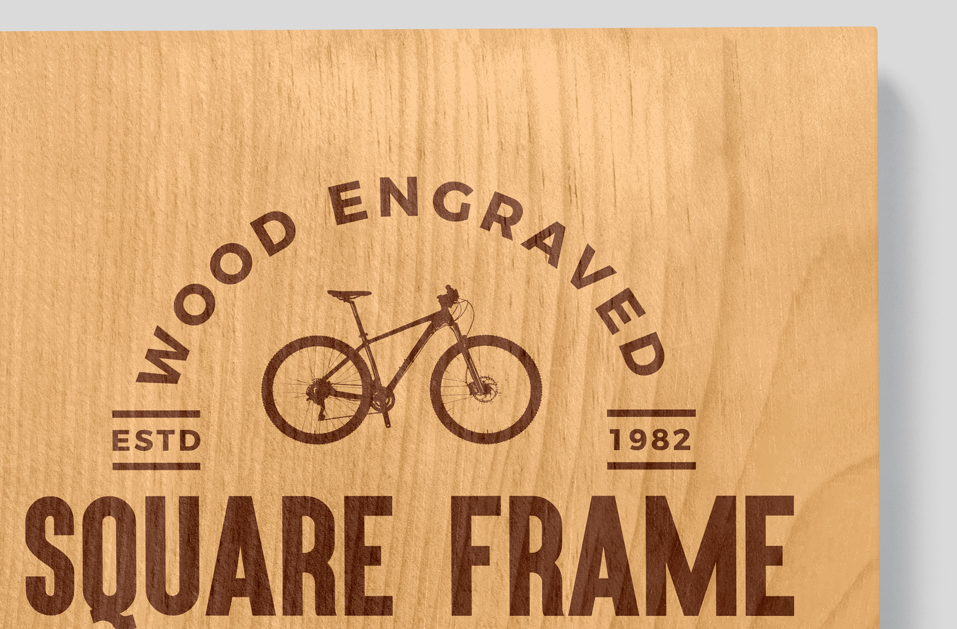 business branding on wood