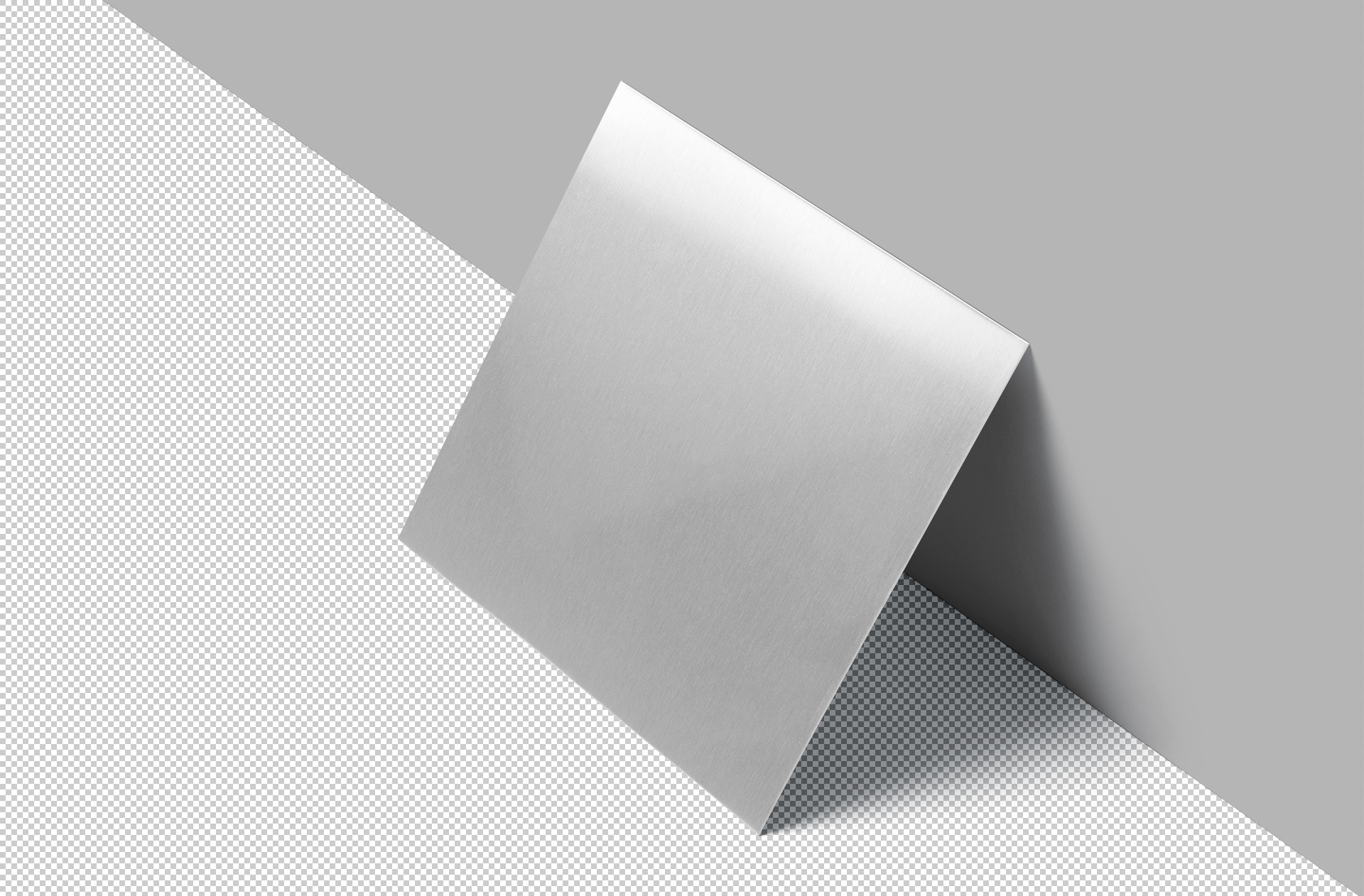 Square Metal Tile Mockup – Modern Copper Finish