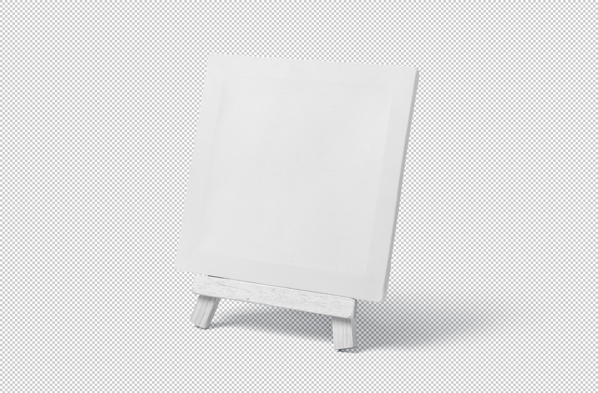artistic square canvas stand mockup