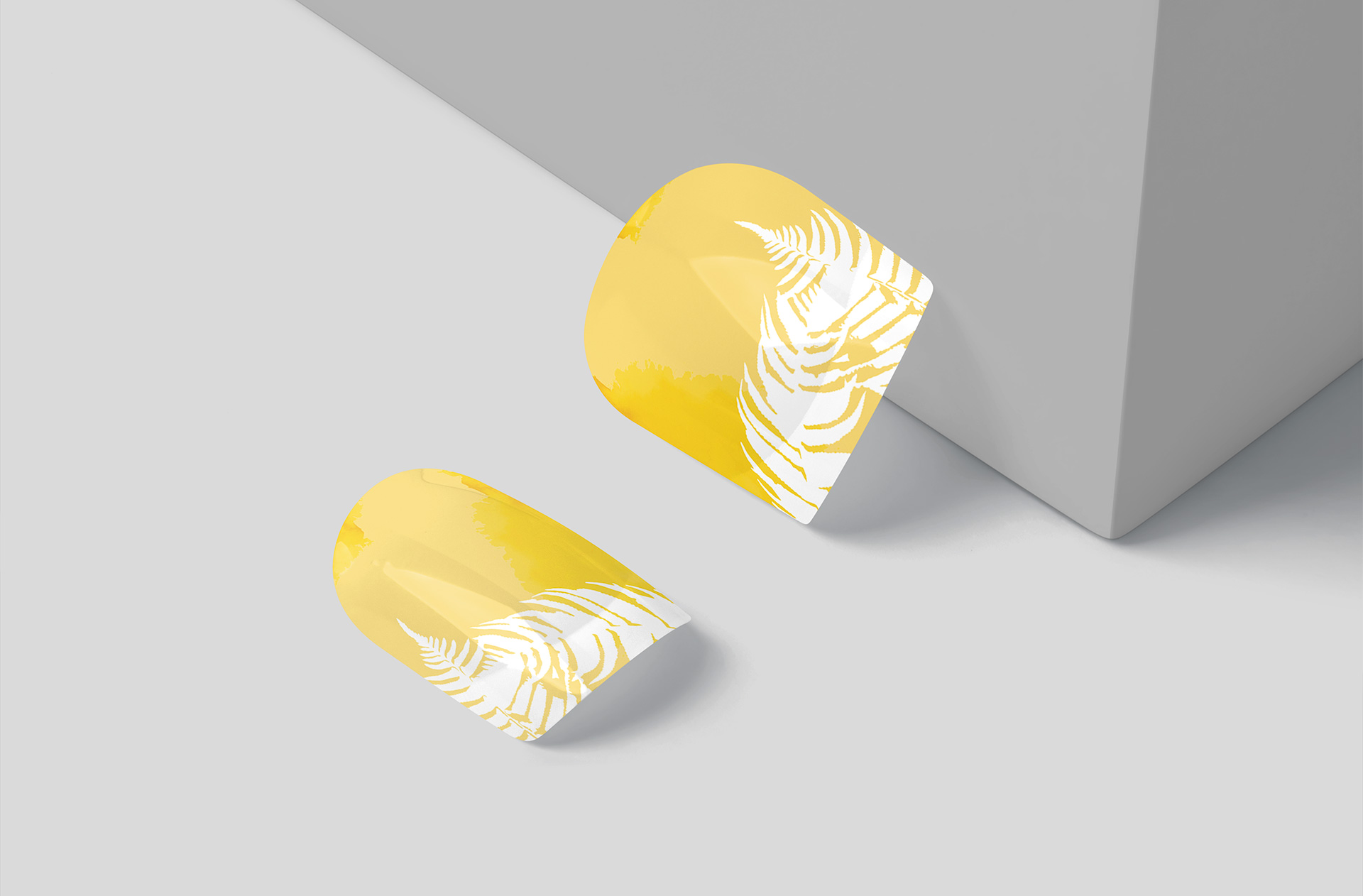 Elegant Acrylic Nail Mockup – Beauty Product Display