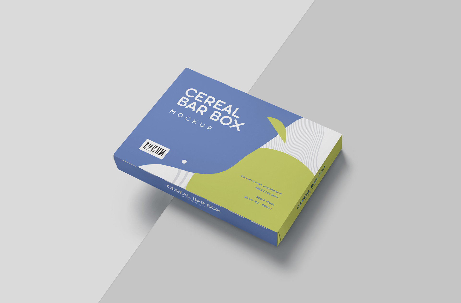 Floating Snack Bar Box Mockup – Custom Branding