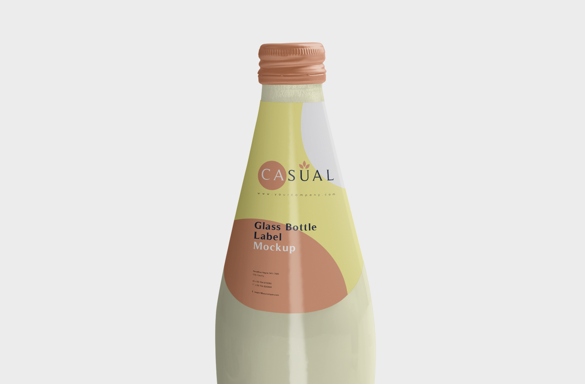 beverage branding PSD