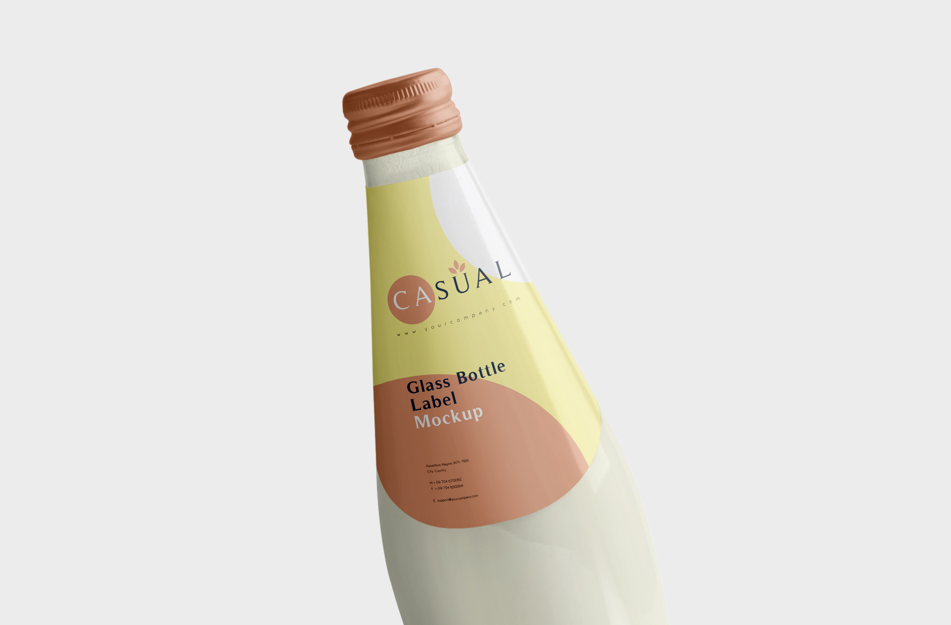 beverage branding PSD