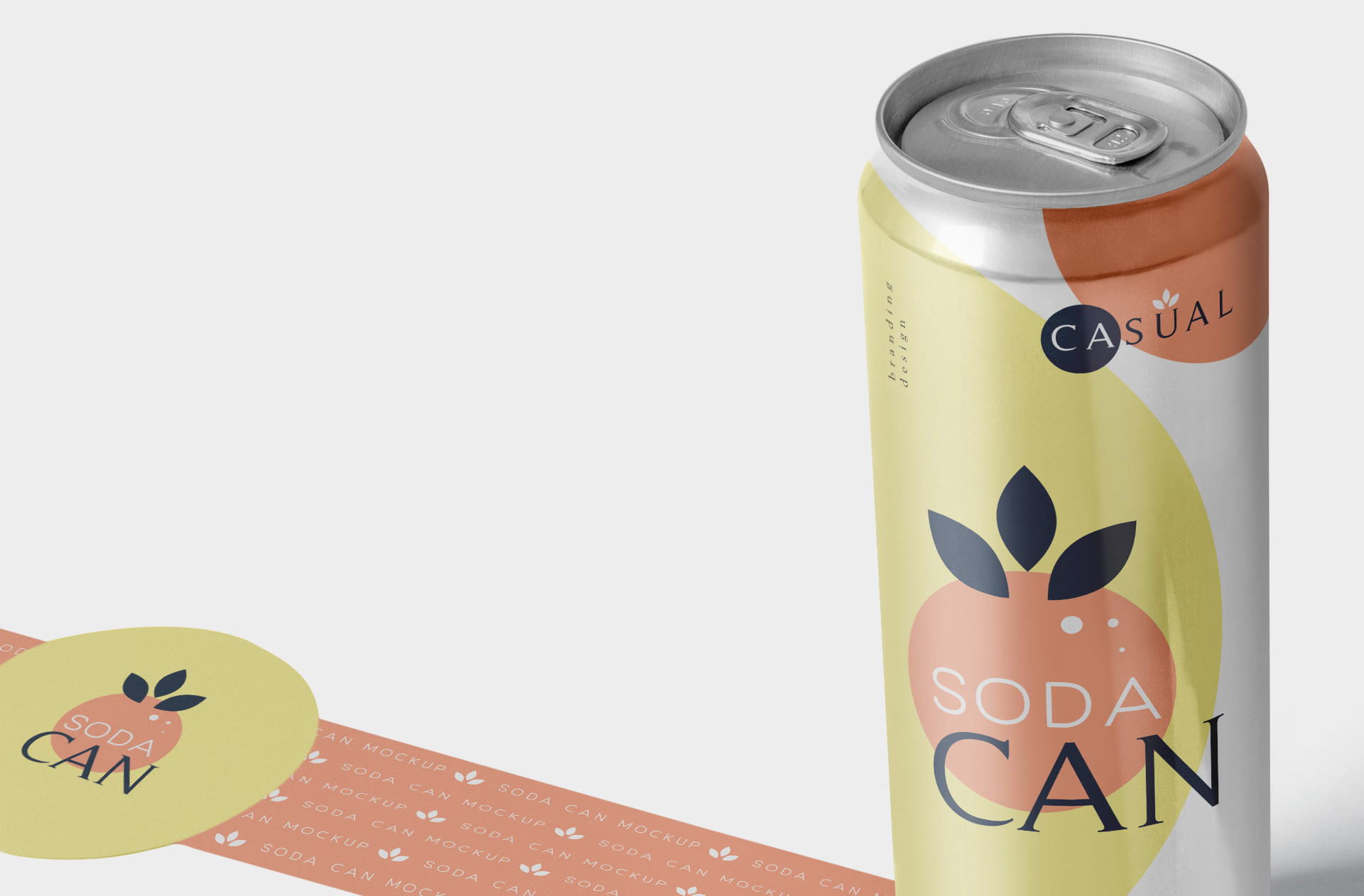 beverage can mockup