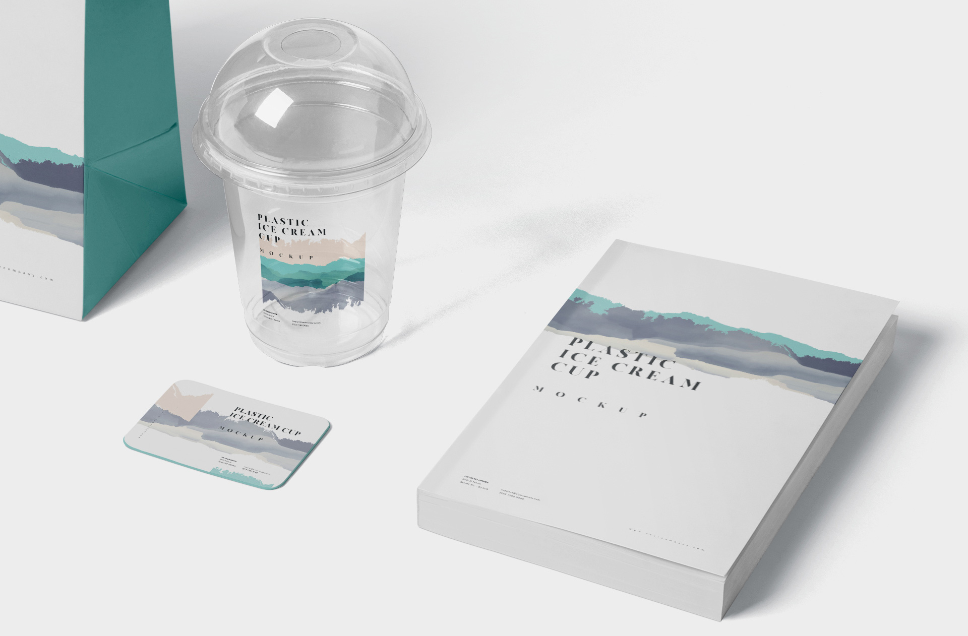 beverage branding mockup