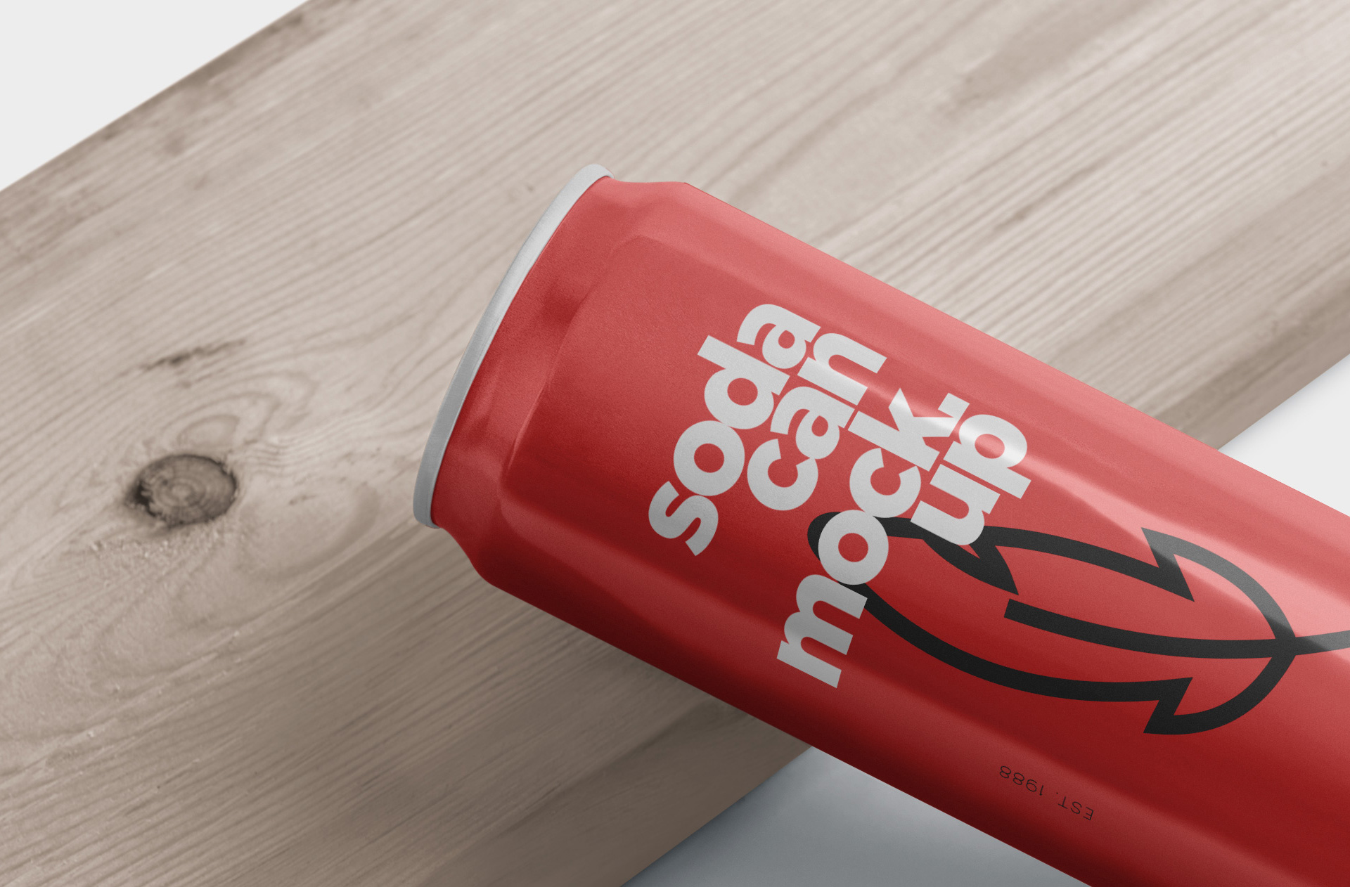 beverage can mockup