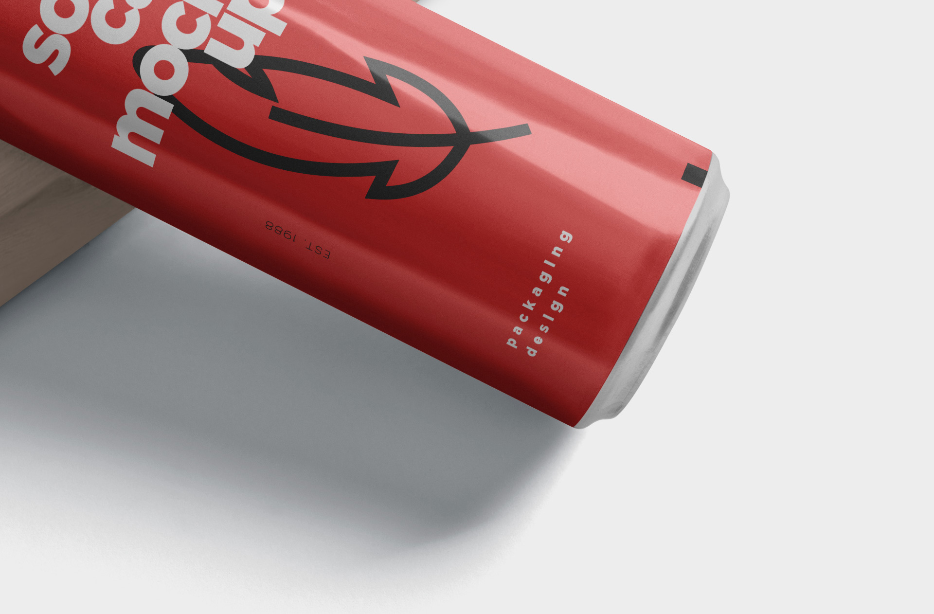 beverage can mockup