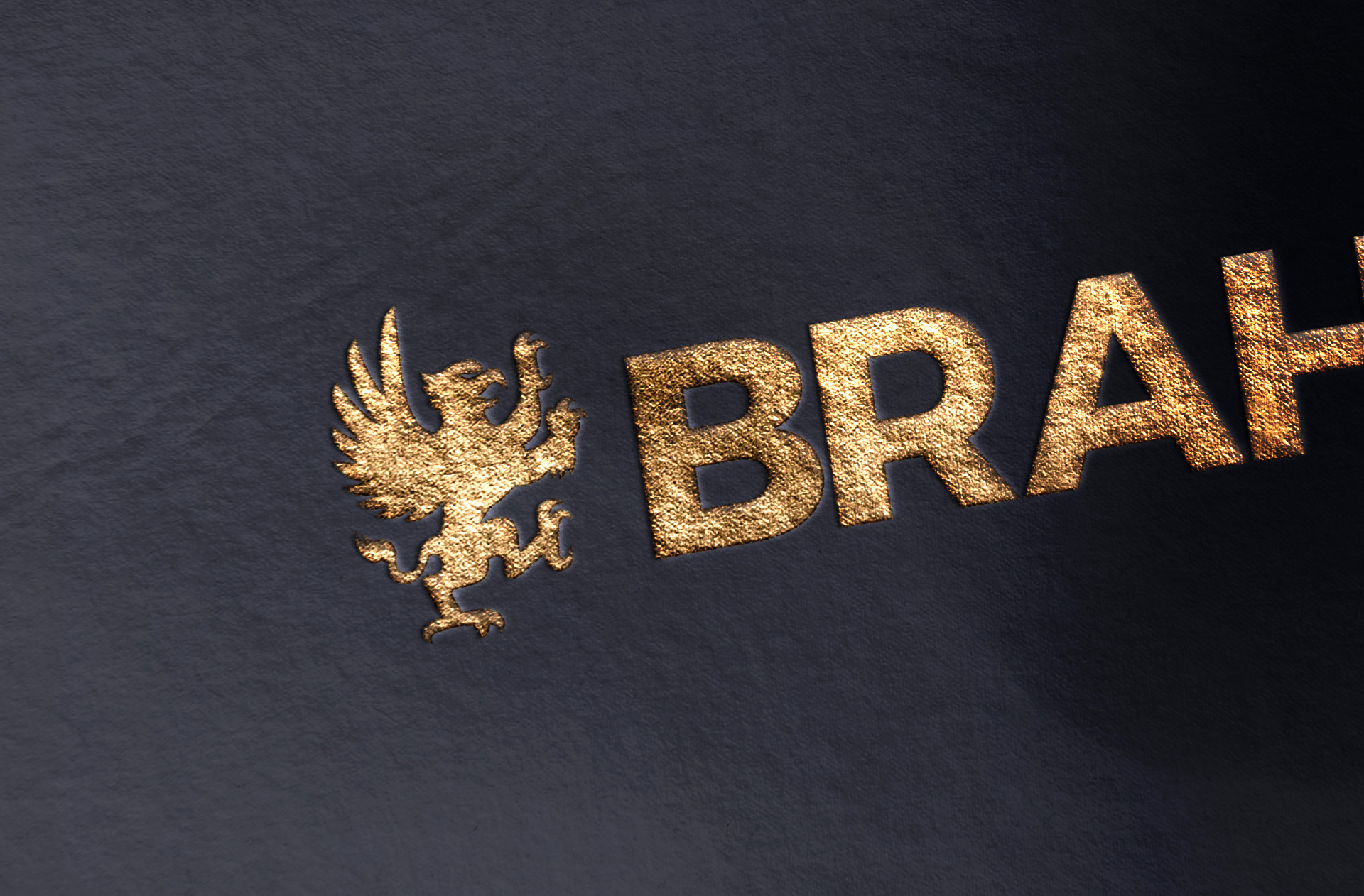 dark paper logo mockup