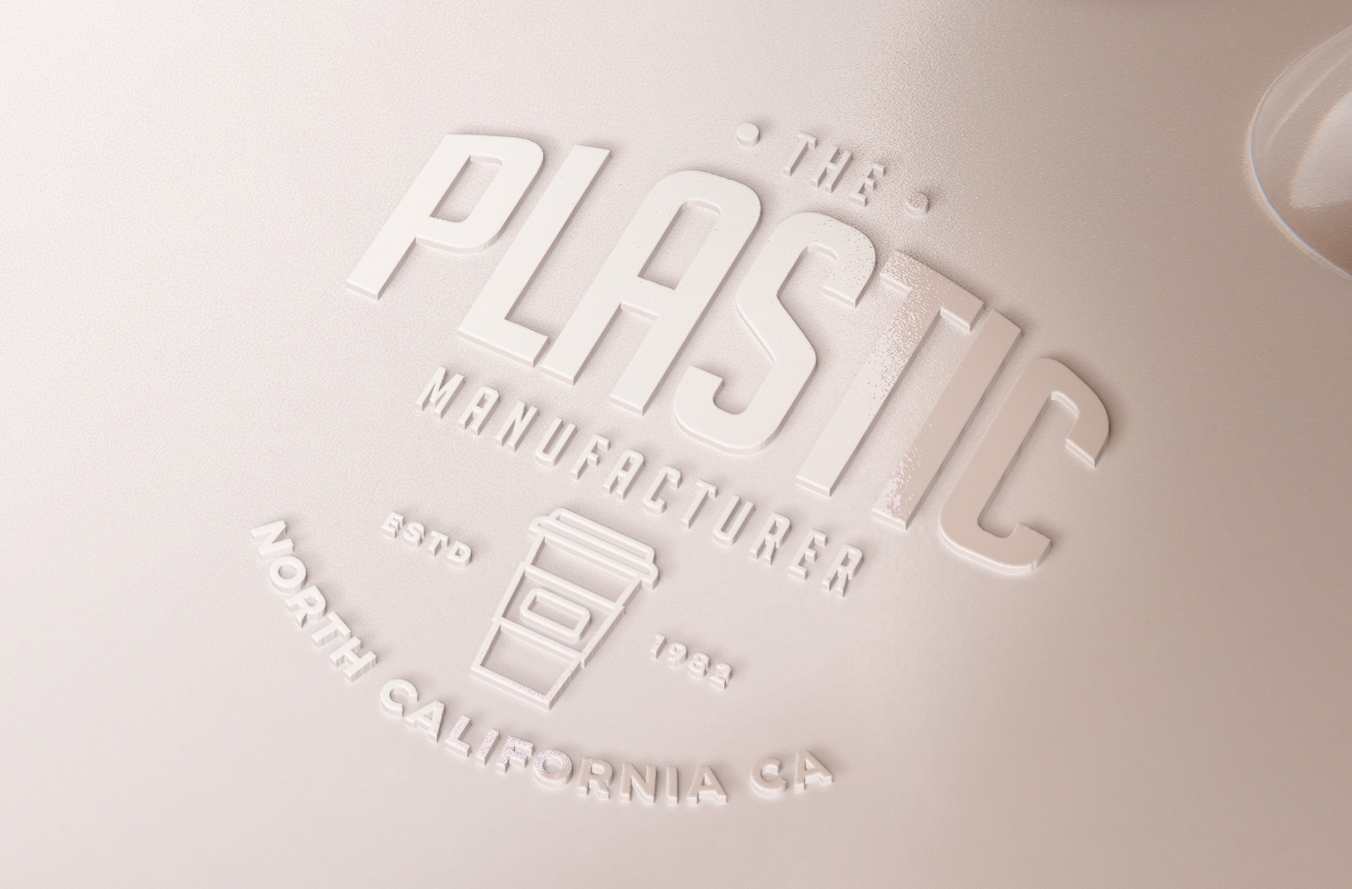 3D logo mockup