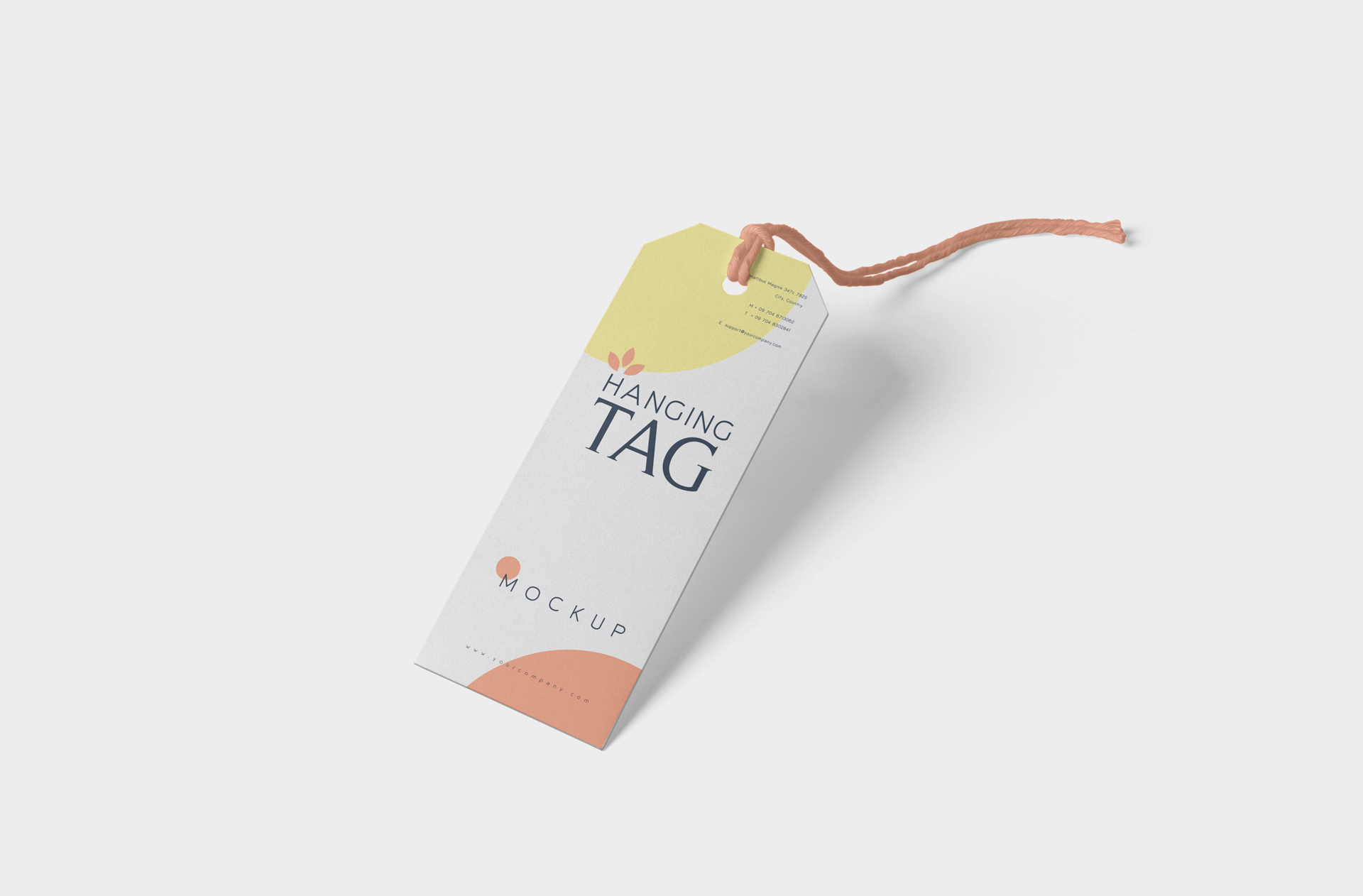 Modern Hanging Tag Mockup for Stylish Branding