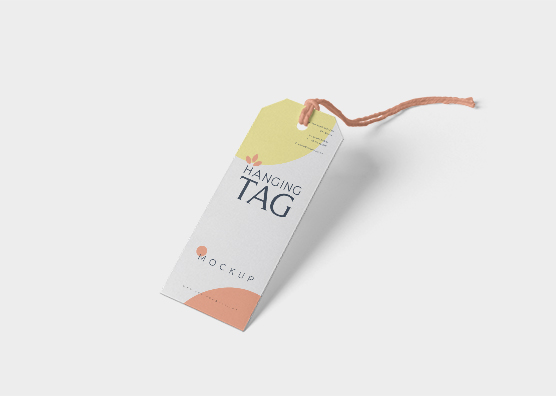 Modern Hanging Tag Mockup for Stylish Branding