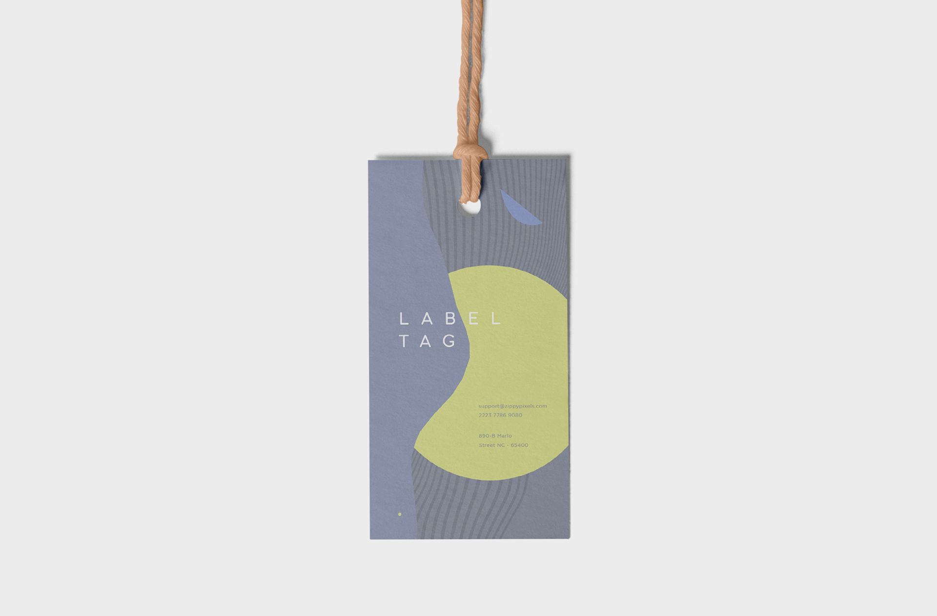 apparel label mockup