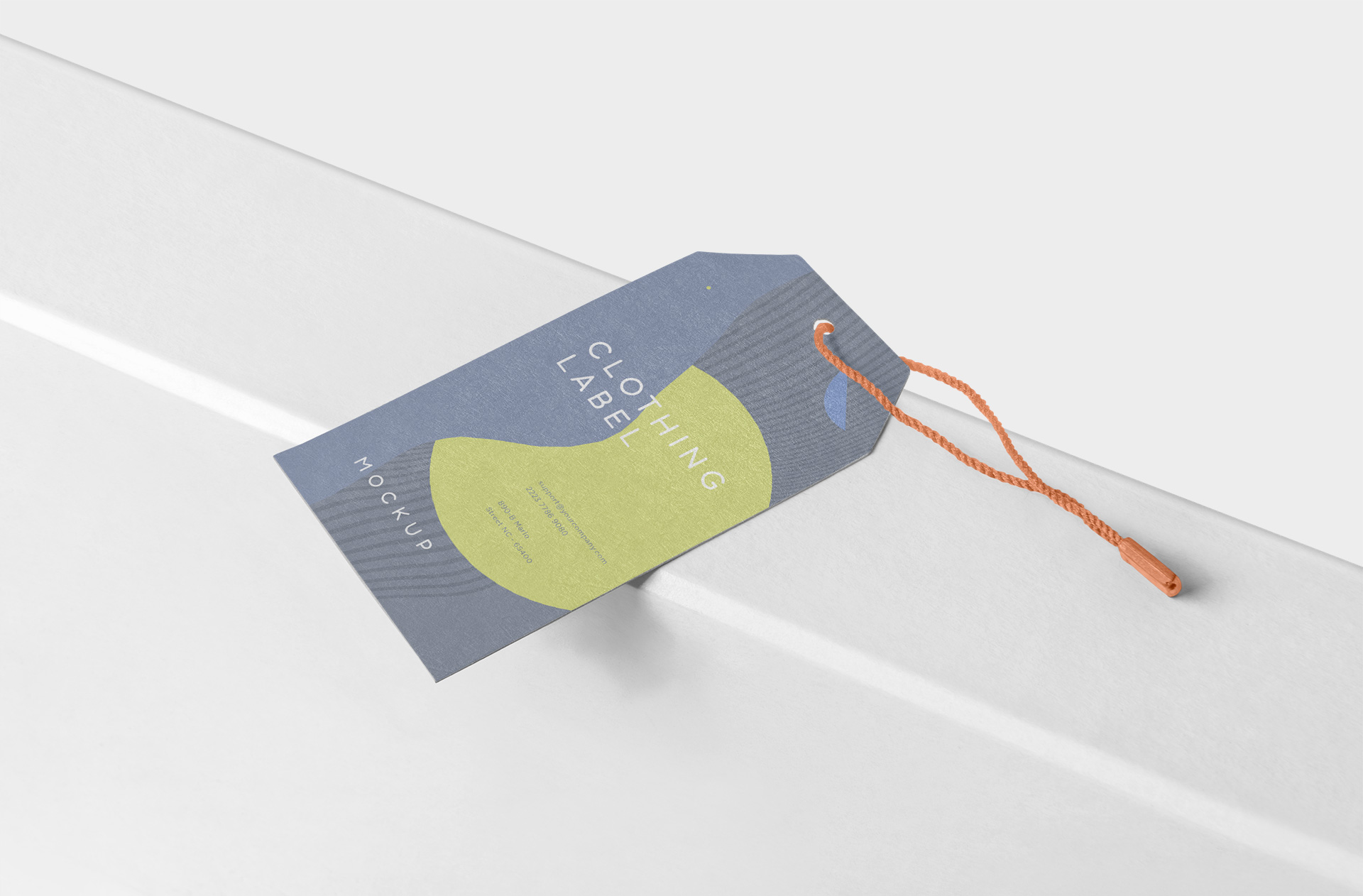 Clothing Label Mockup with Minimalist Design