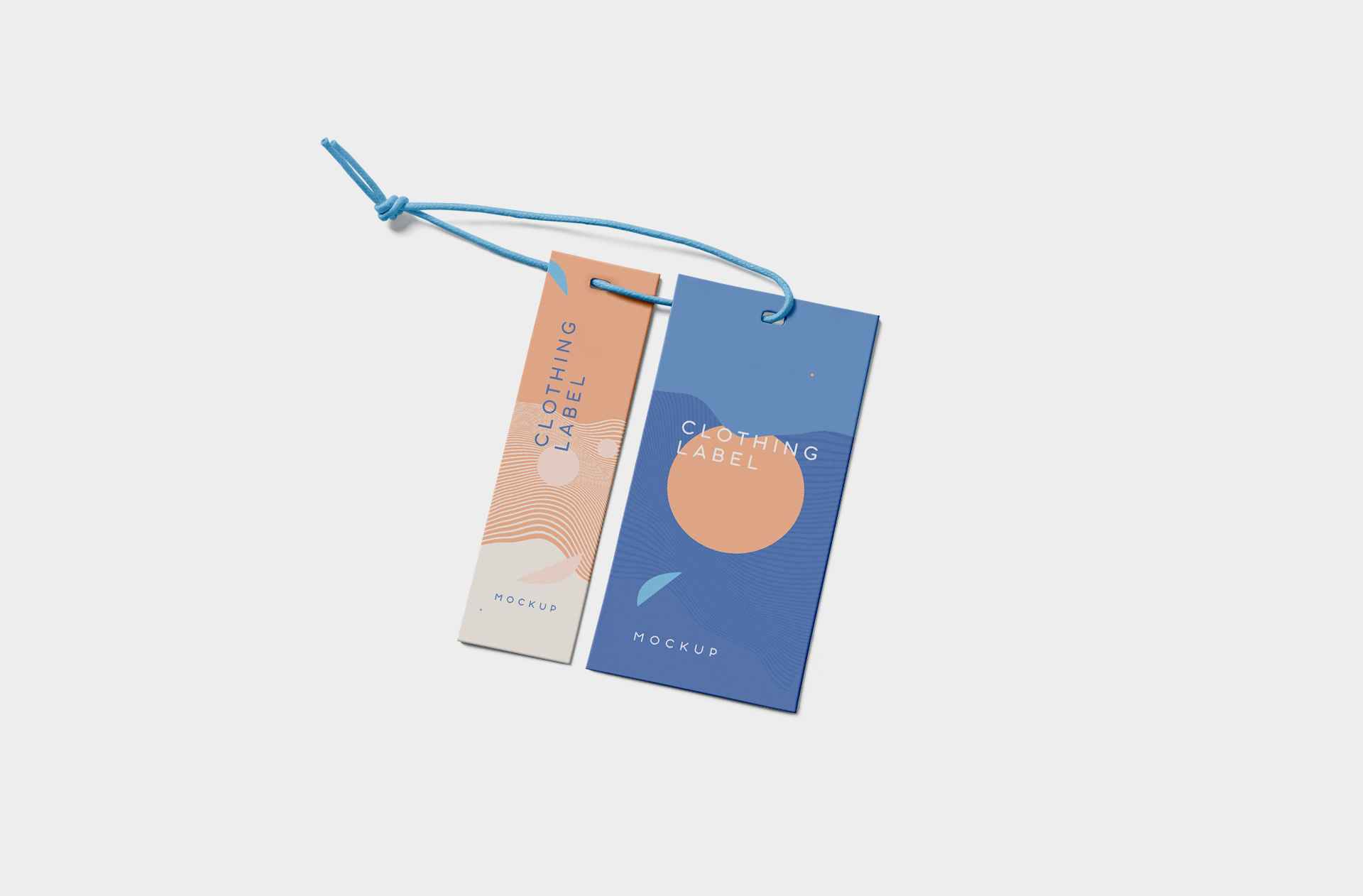 Double Clothing Label Mockup for Apparel Branding
