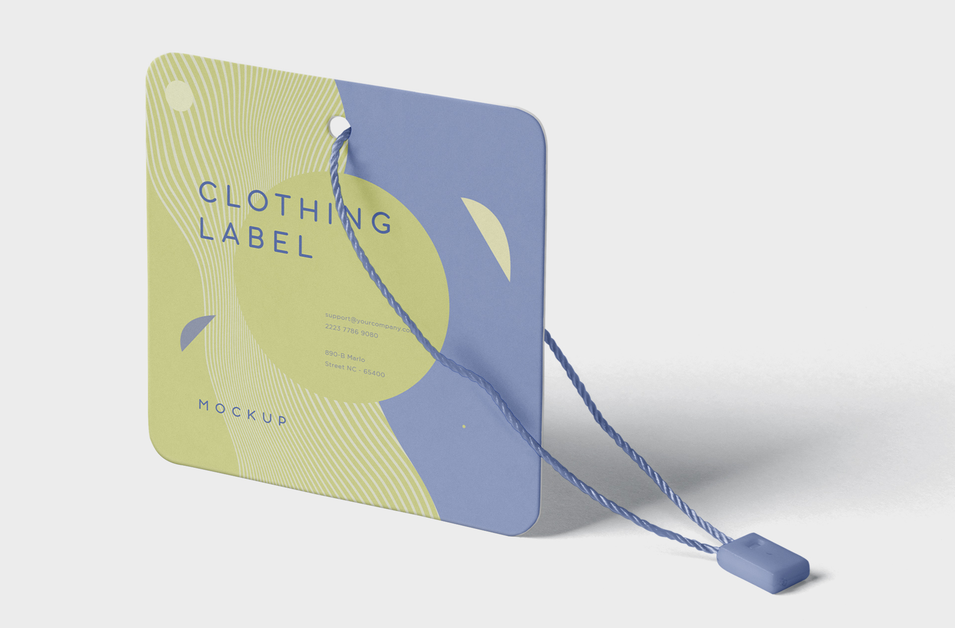 customizable clothing label PSD