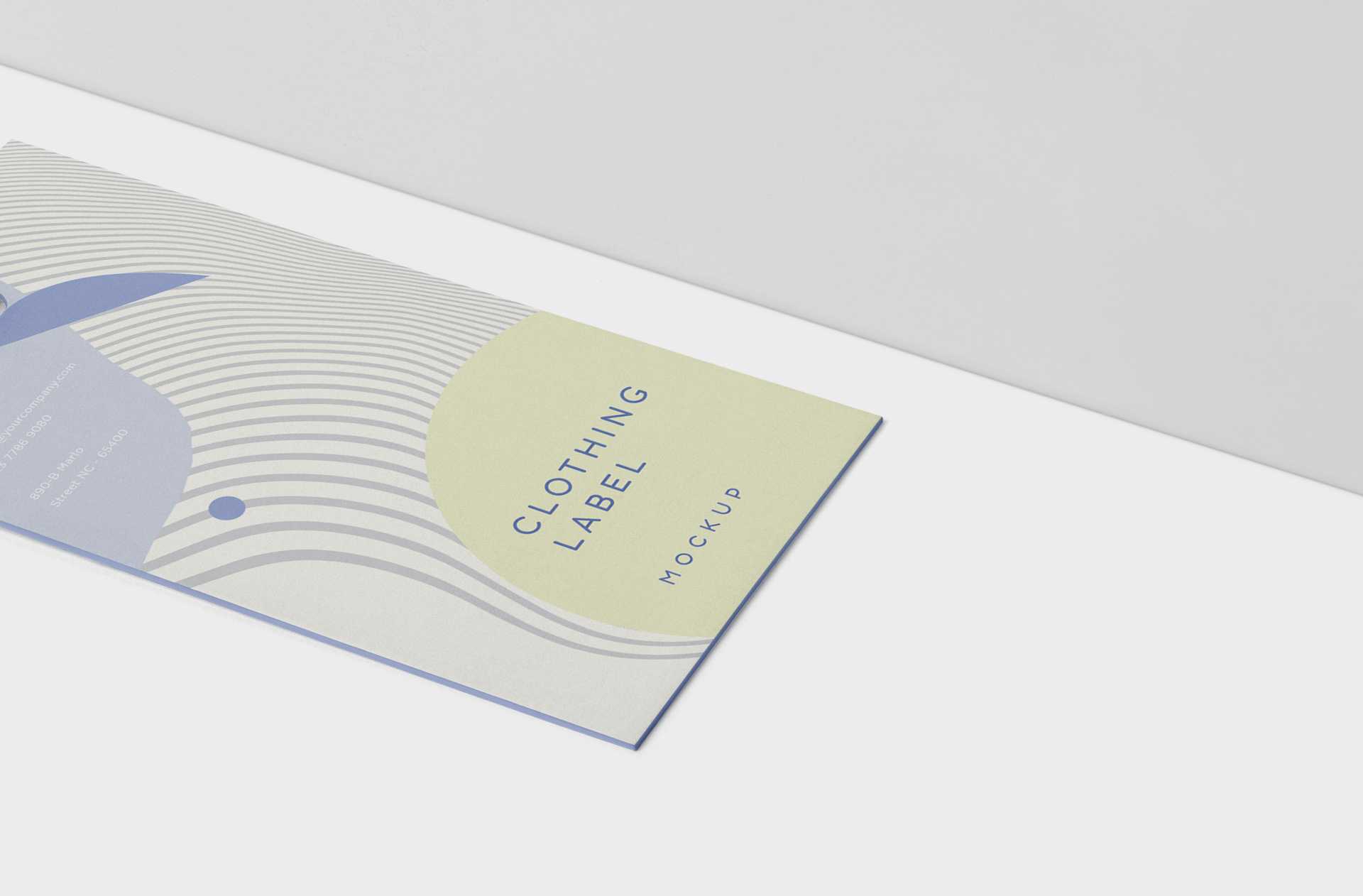customizable clothing label PSD