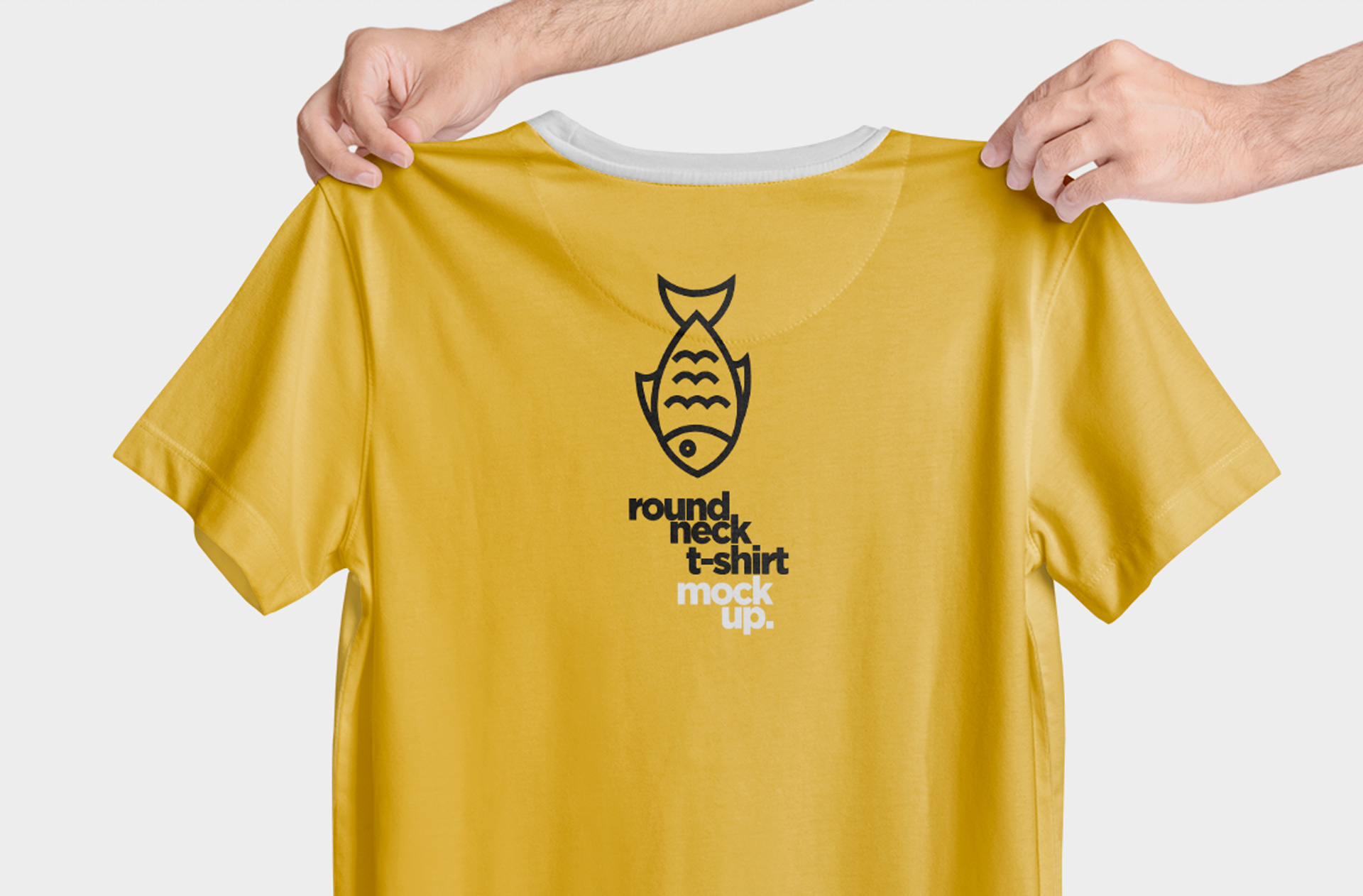 back view t-shirt mockup