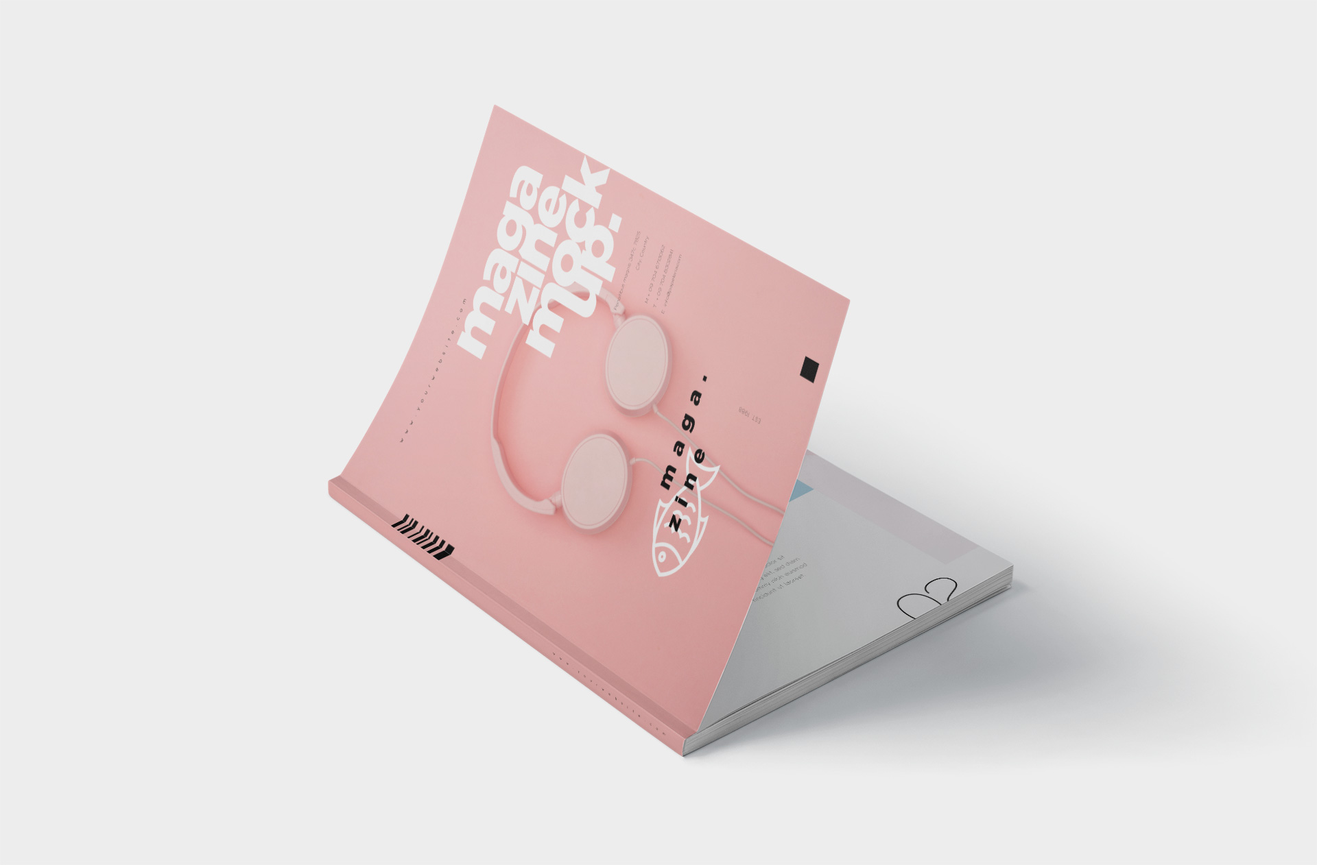 Magazine Mockup – Front Cover Display