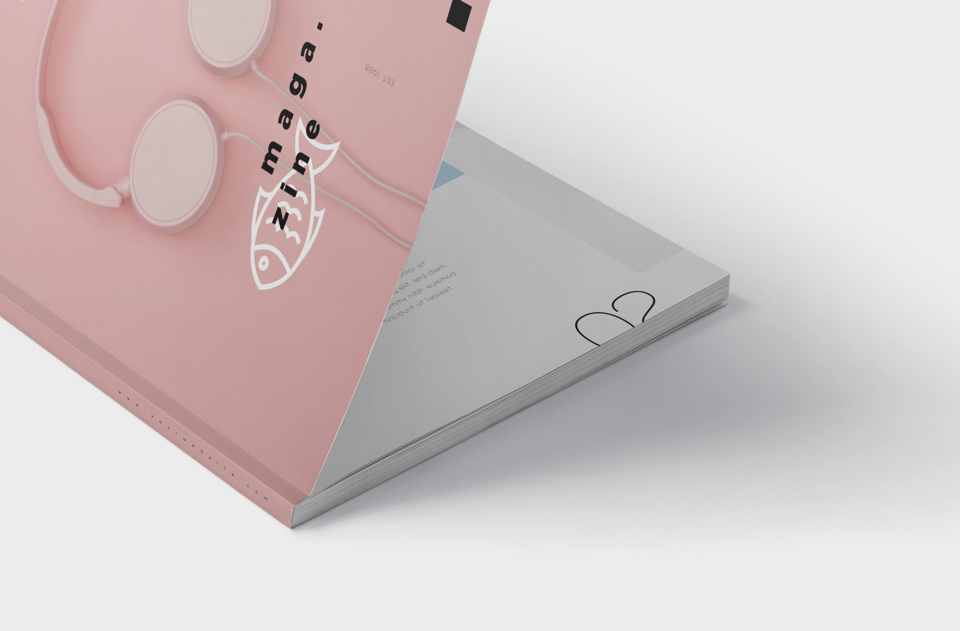 magazine branding PSD
