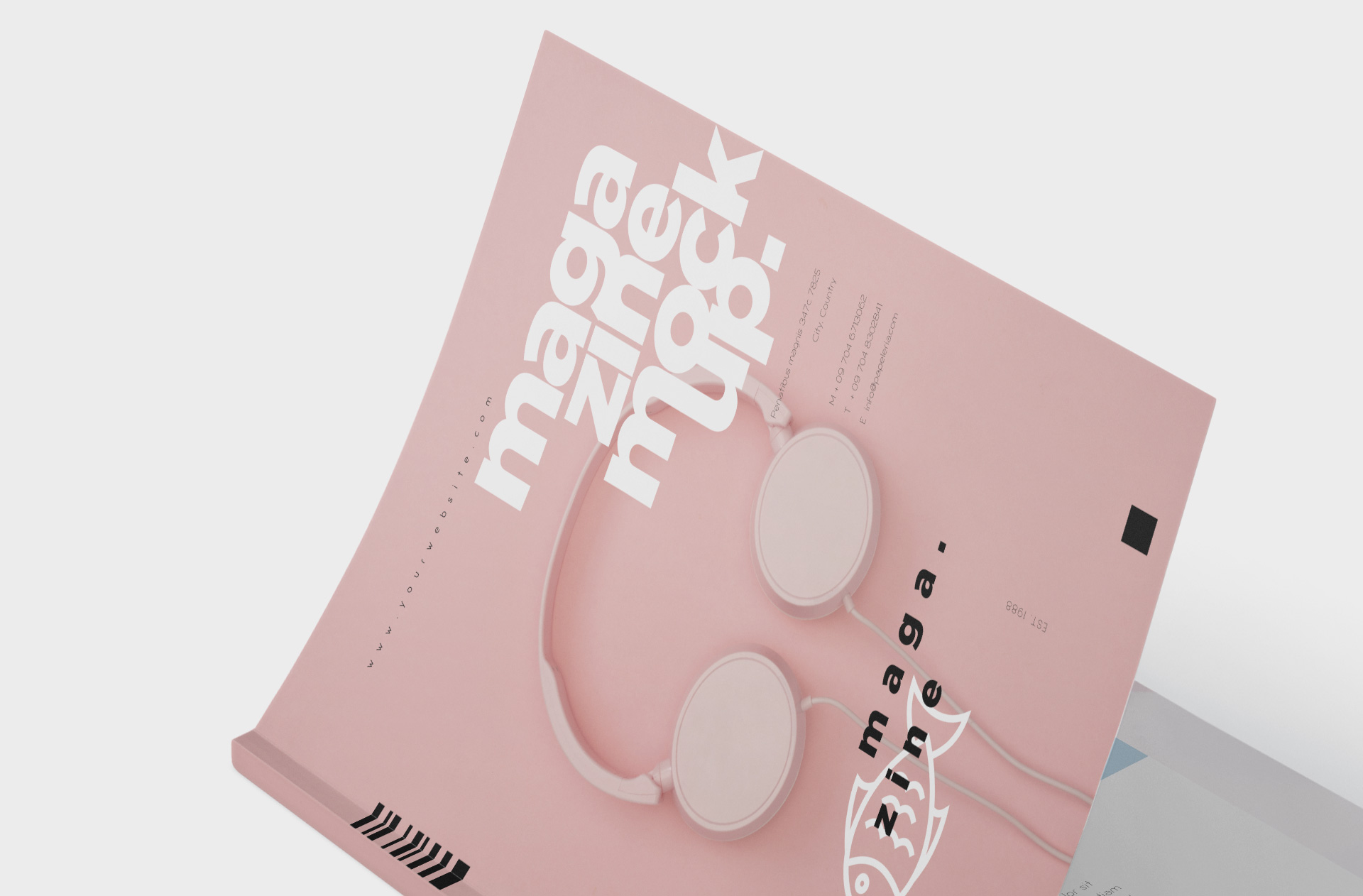 magazine branding PSD