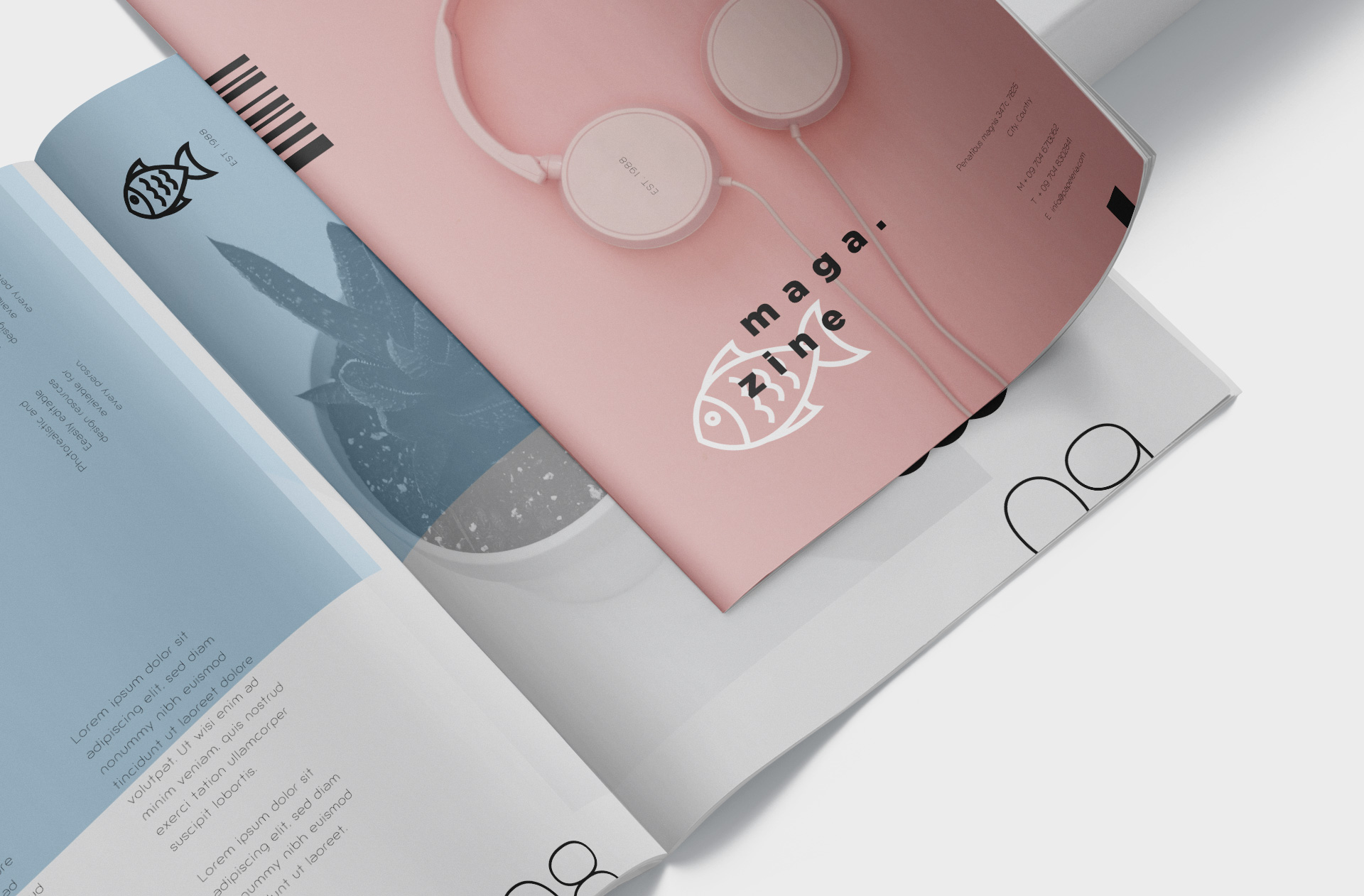 branding magazine template