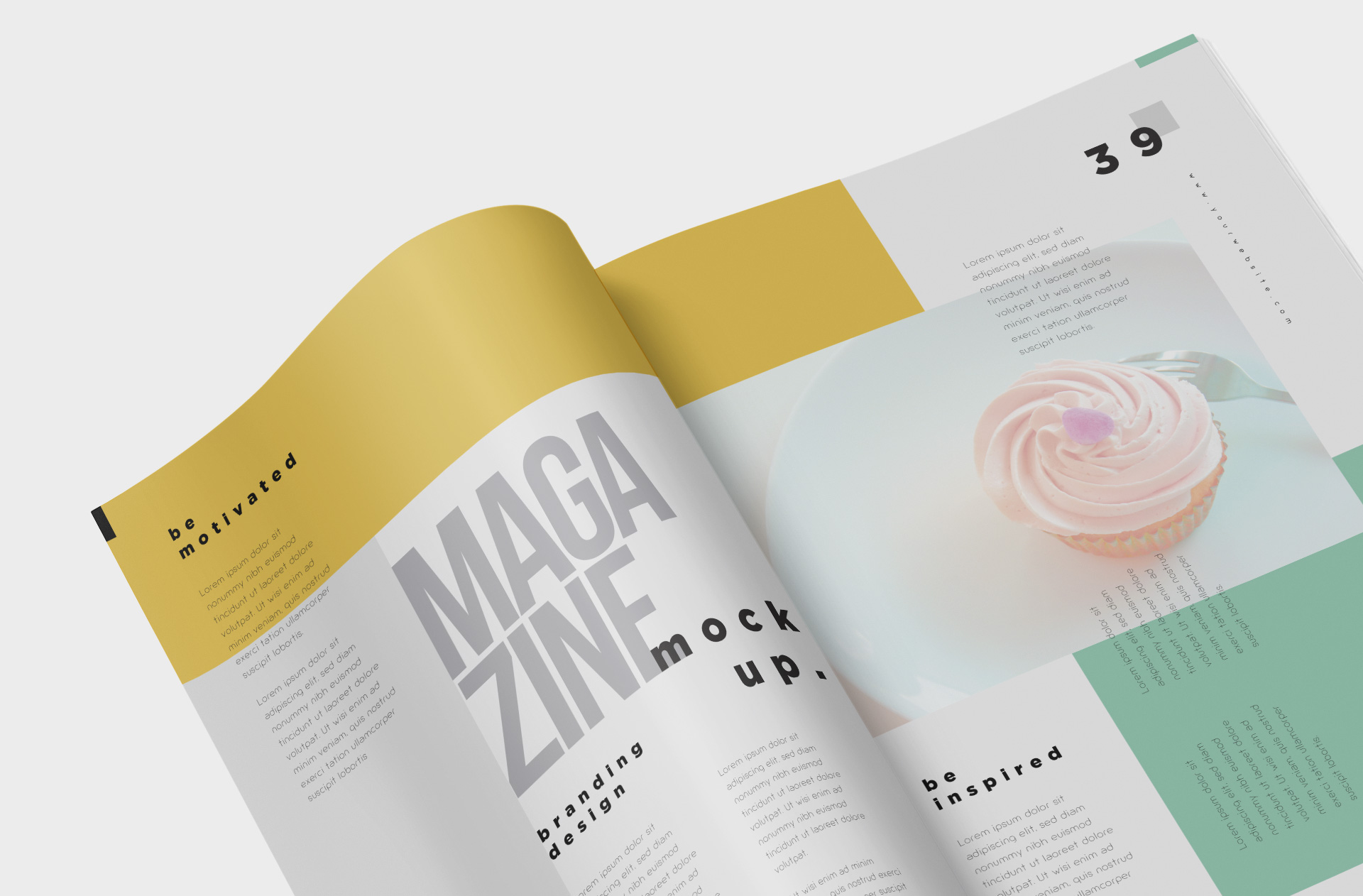 book content showcase PSD
