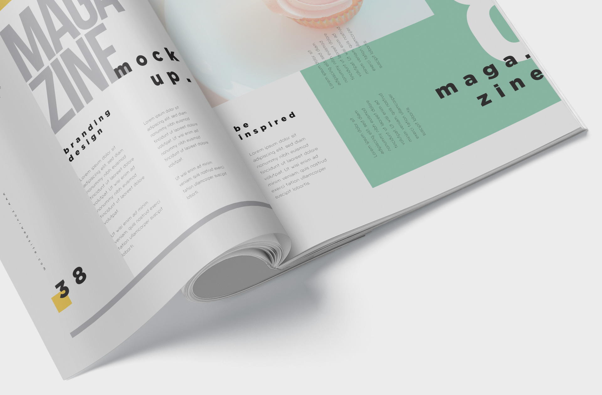 book content showcase PSD