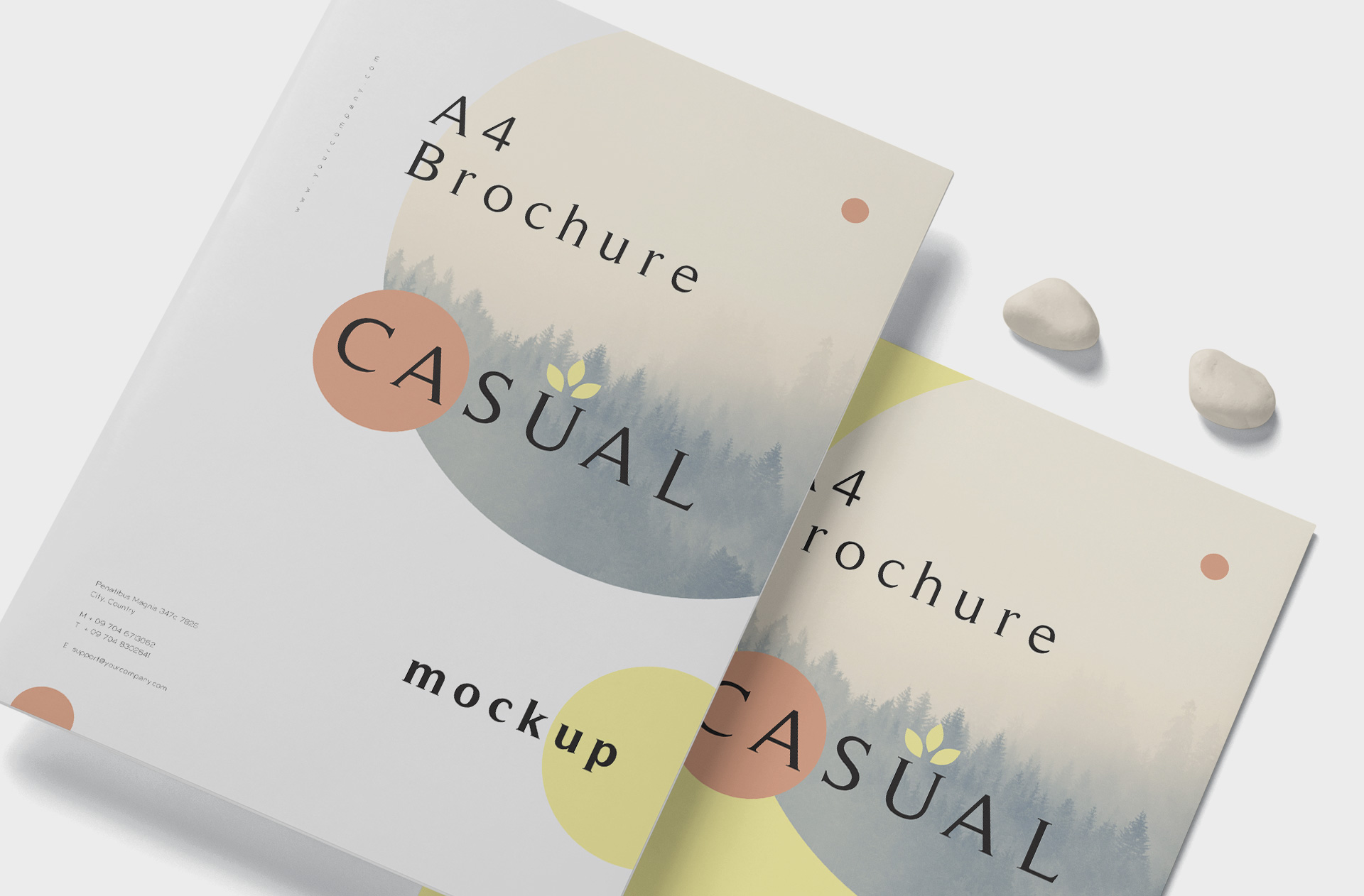 A4 brochure mockup