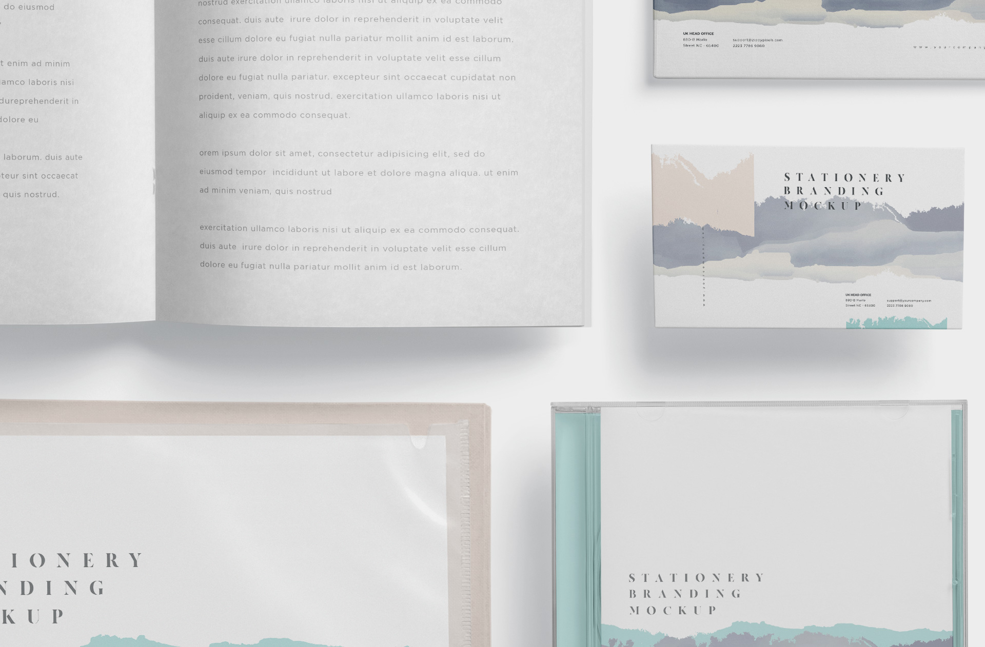 branding materials mockup