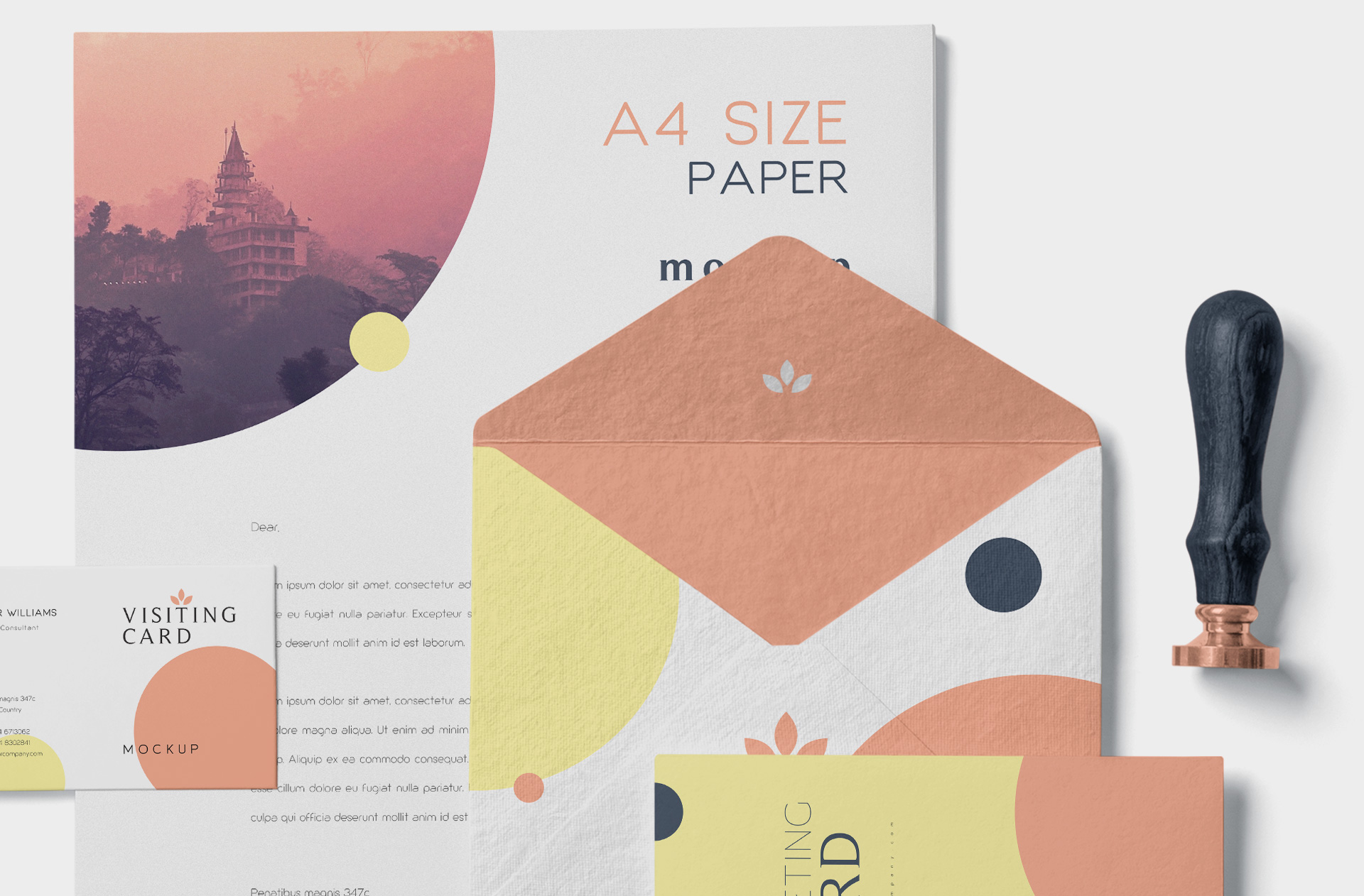 A4 paper mockup