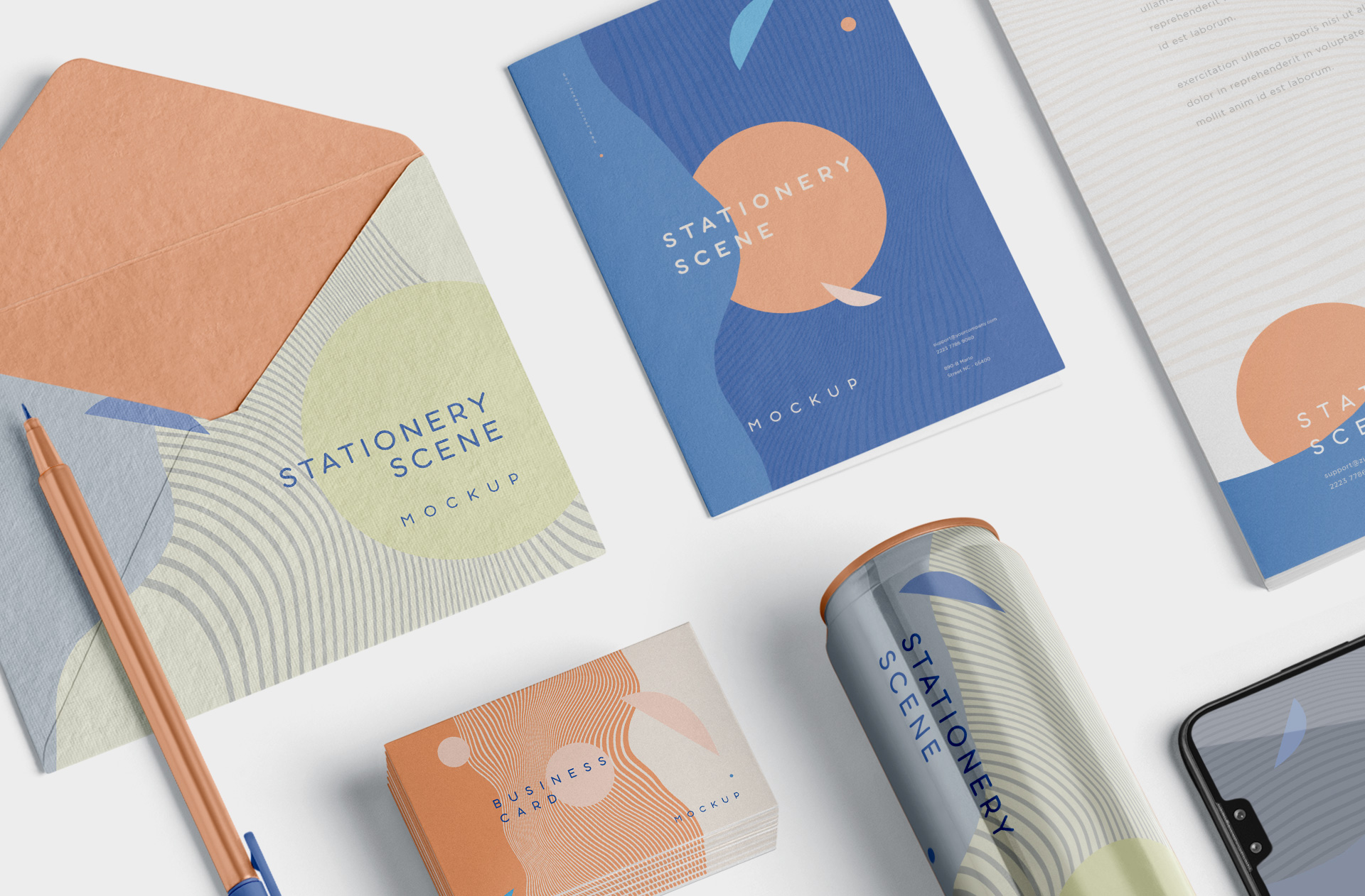 branding materials PSD
