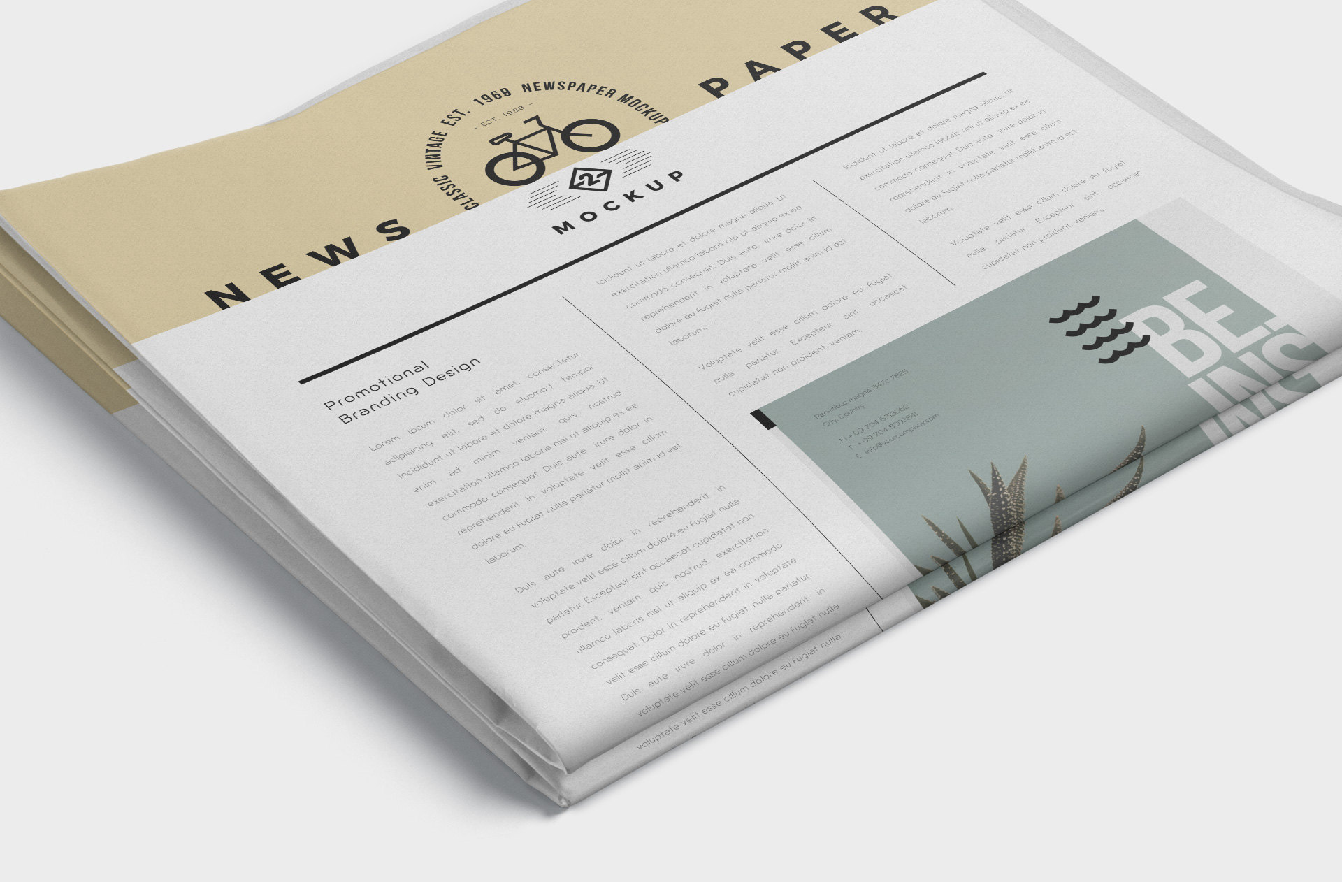advertising layout PSD