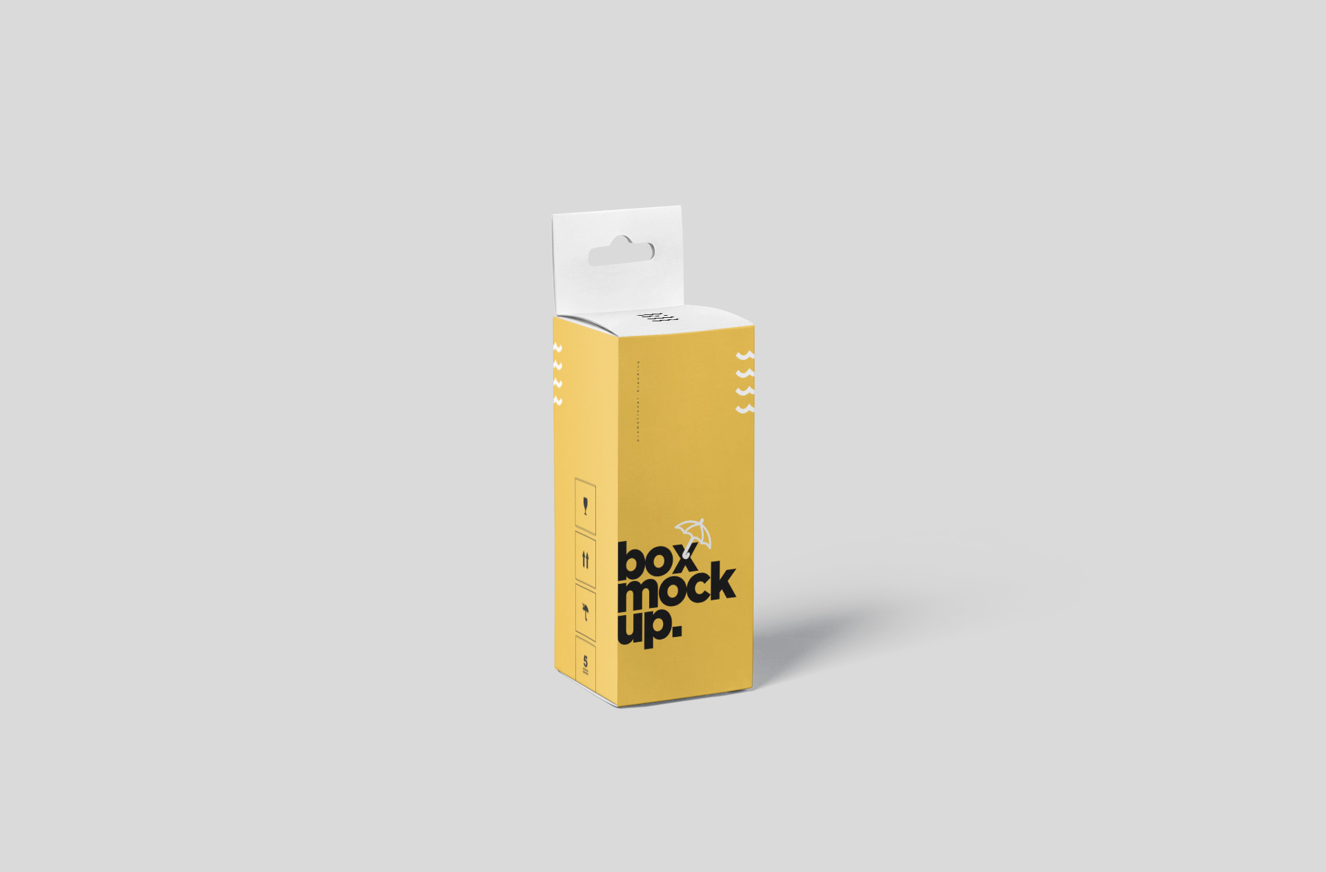 Realistic Hanging Box Mockup for Branding