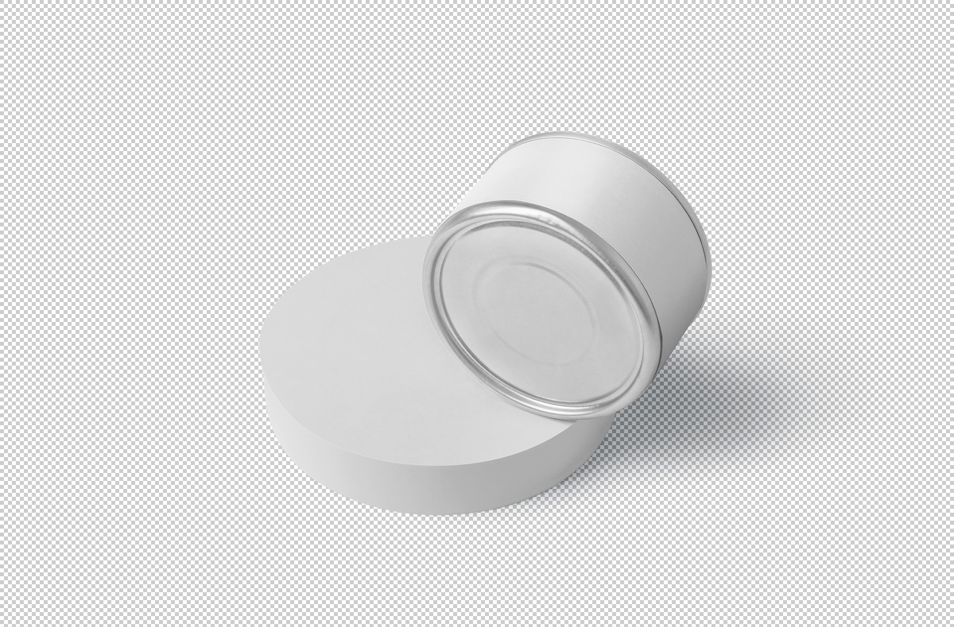 3D tin can mockup