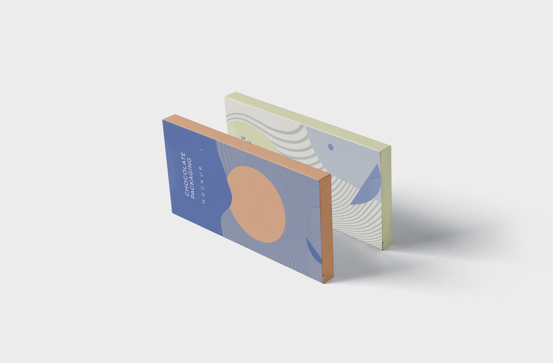 Standing Chocolate Bar Box Mockup
