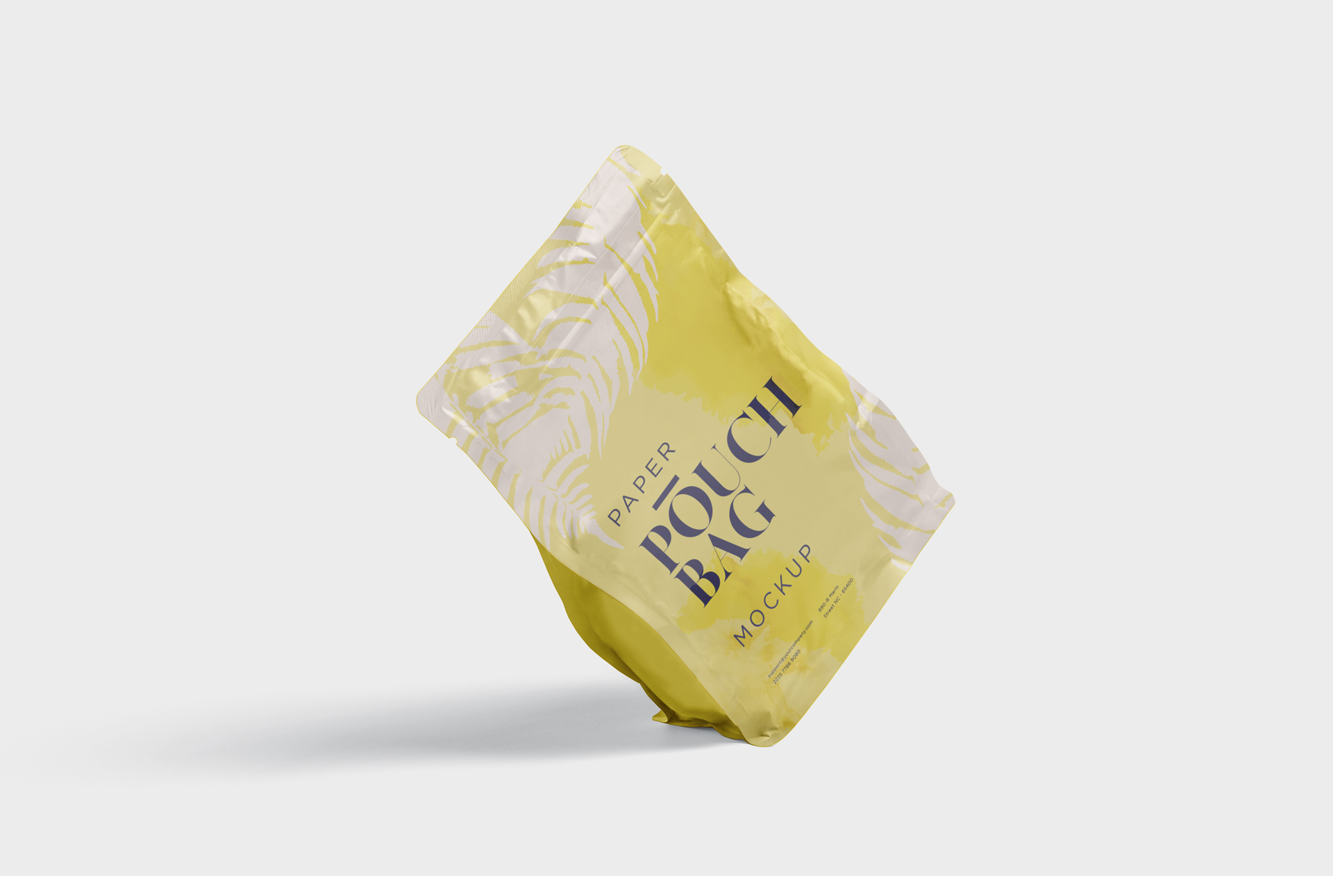 Floating Paper Pouch Bag Mock-up