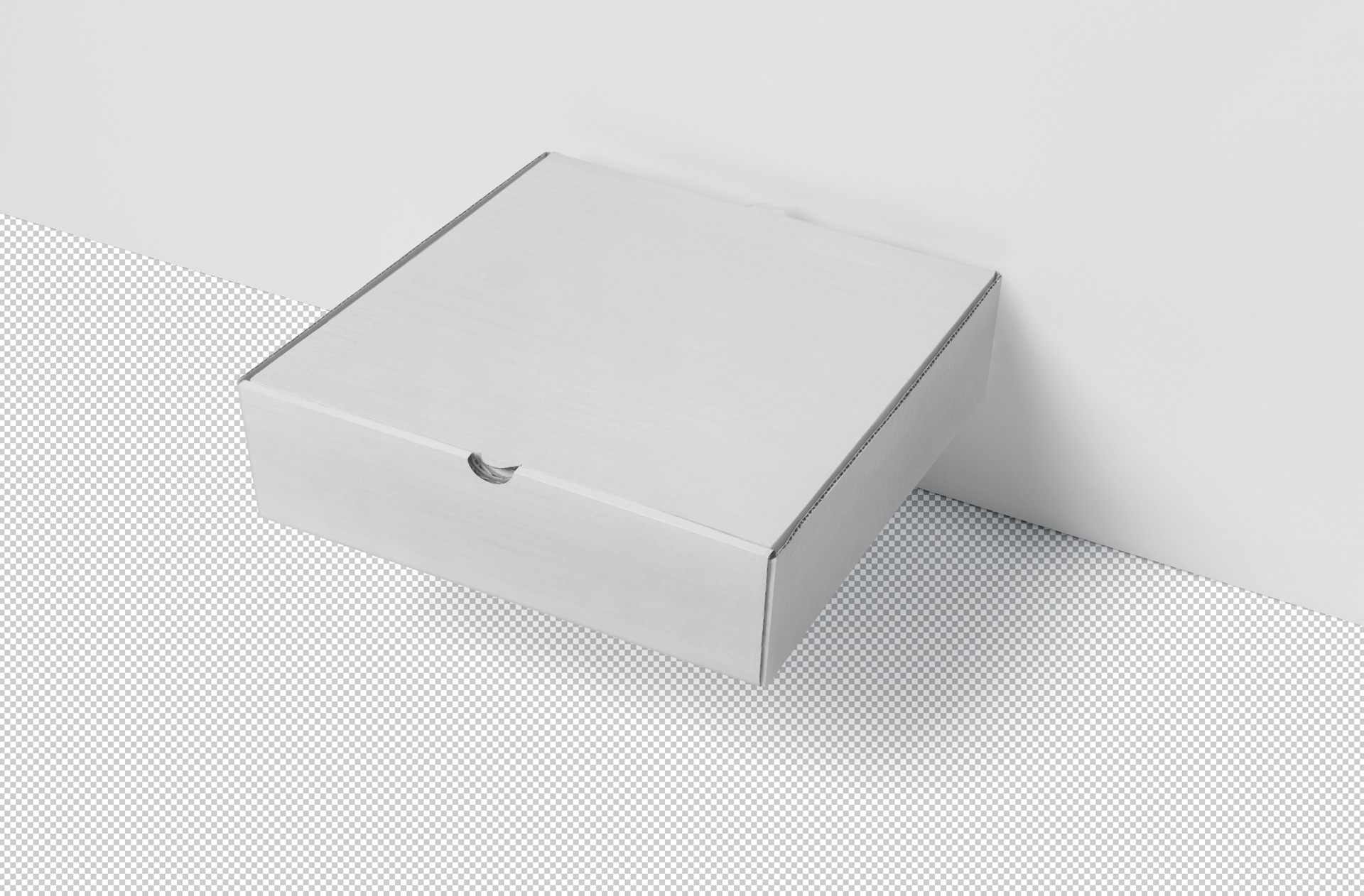 cardboard food box mockup
