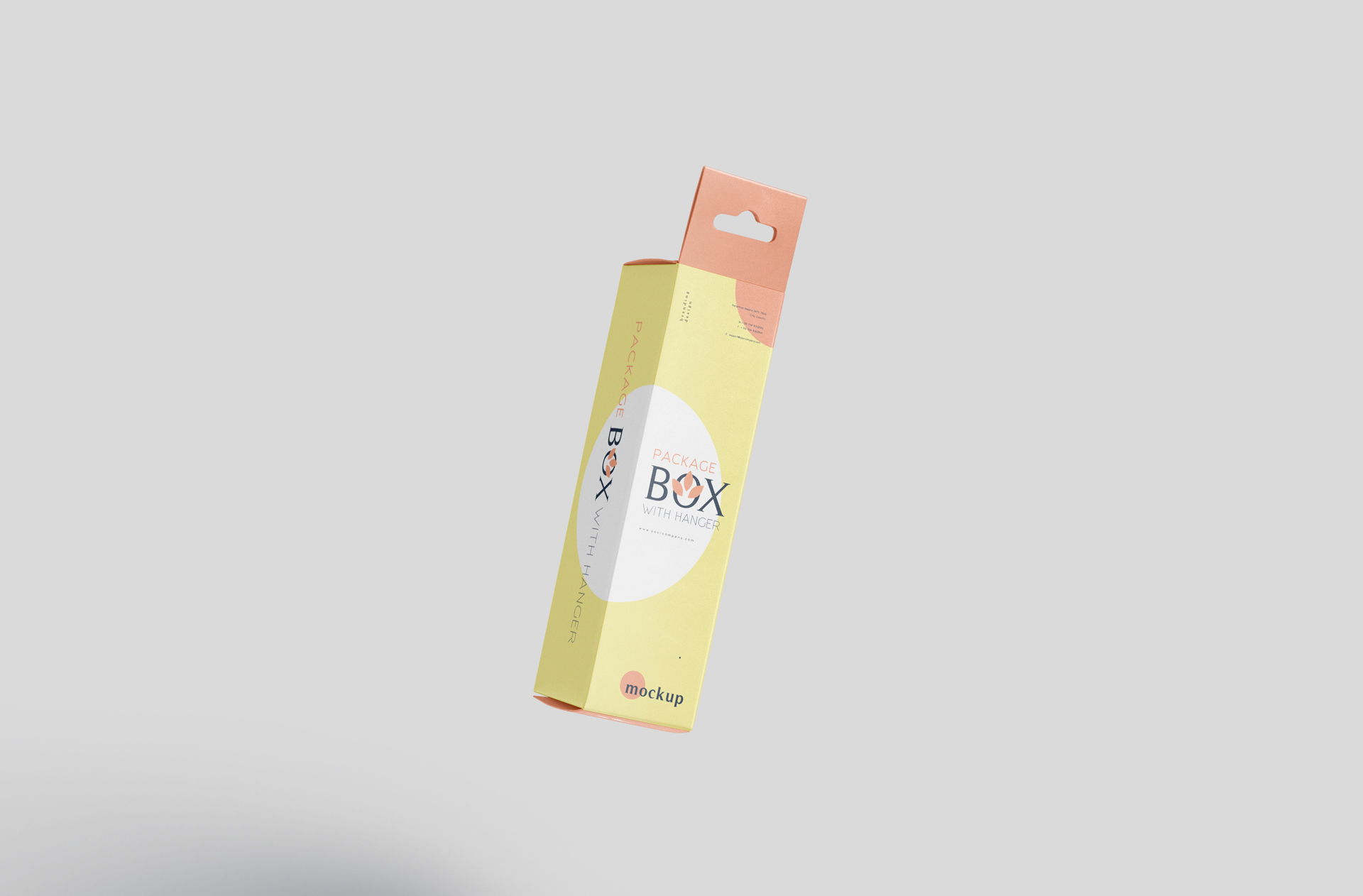 Custom Printed Hanging Box Mock-up for Retail Packaging