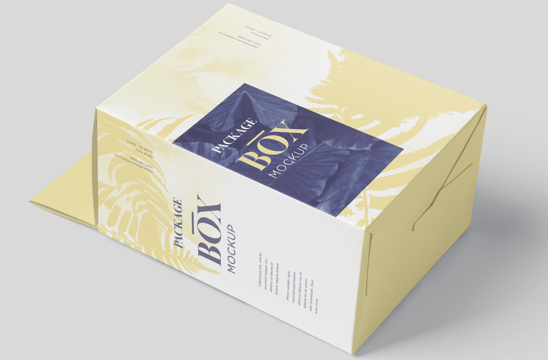 customizable packaging PSD