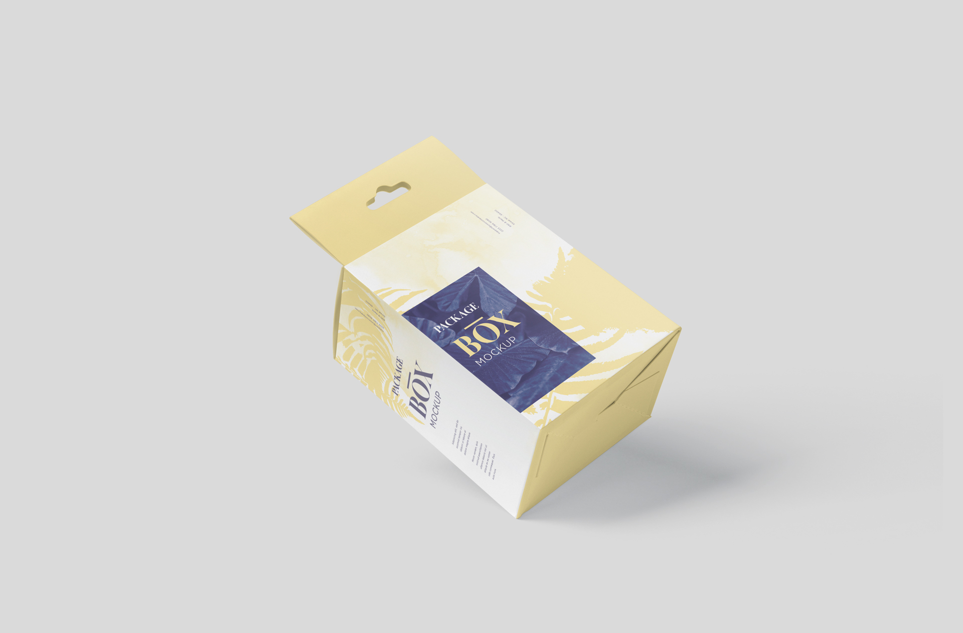 Modern Hanging Carton Box Mockup for Custom Branding