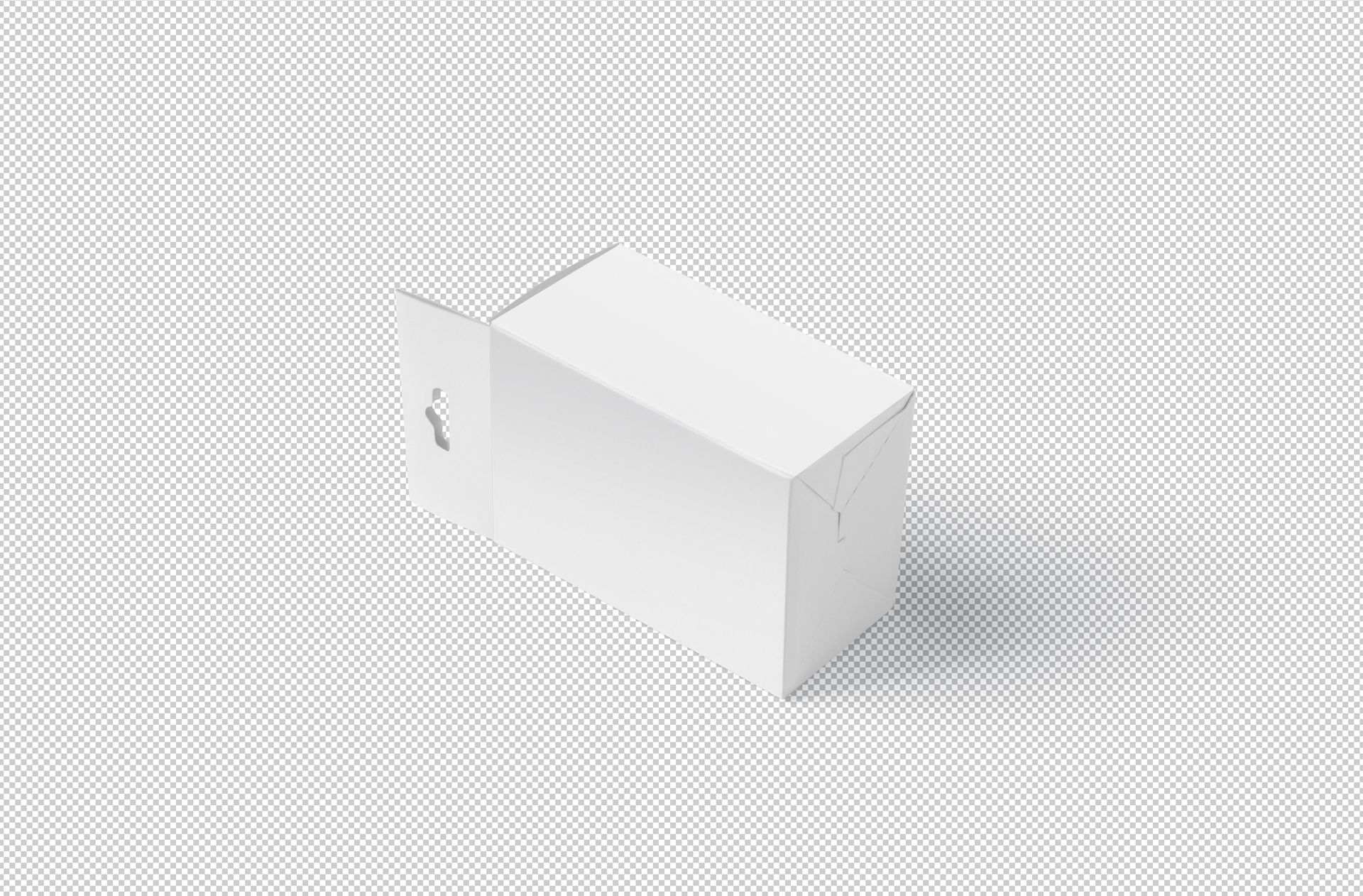 custom printed hanging box mock-up