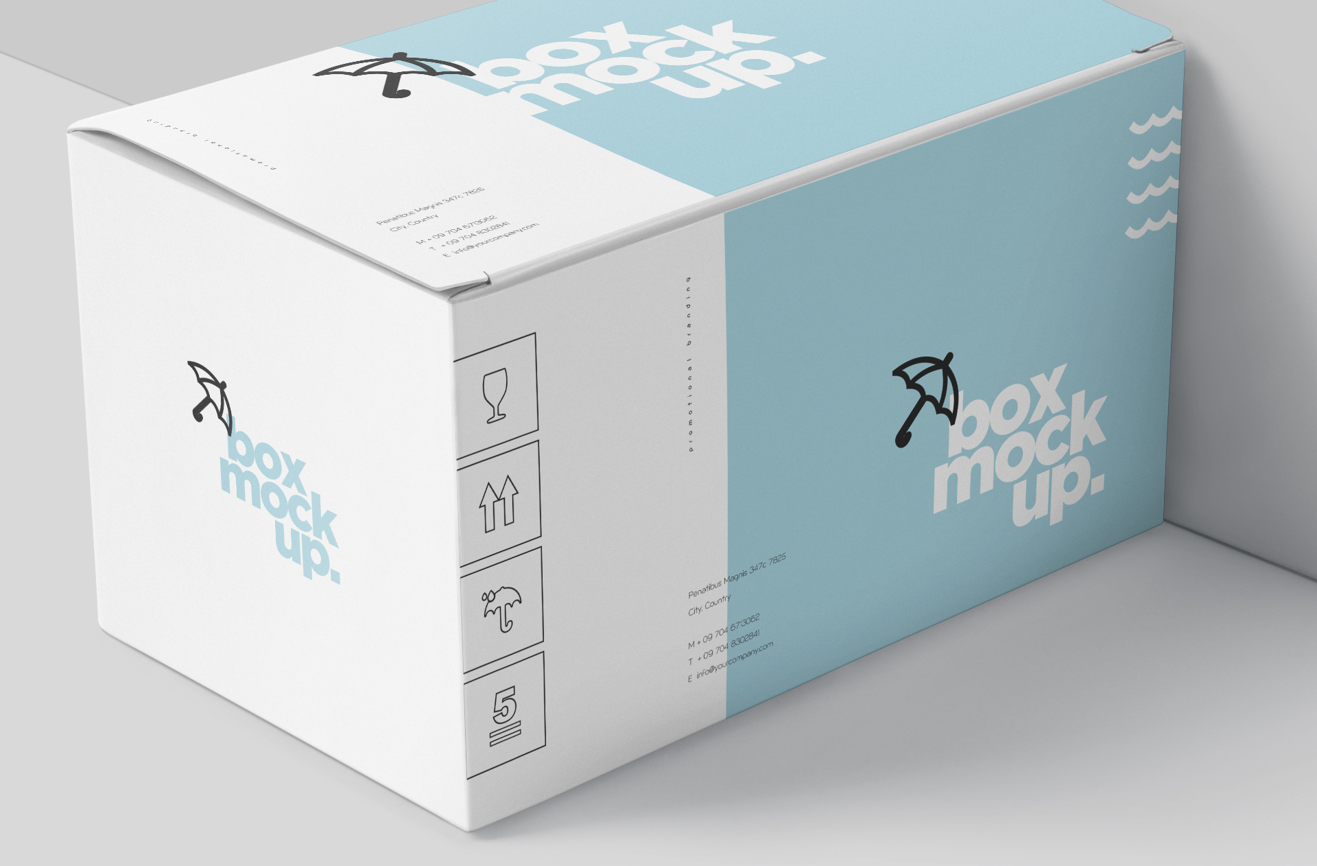 cardboard box mockup