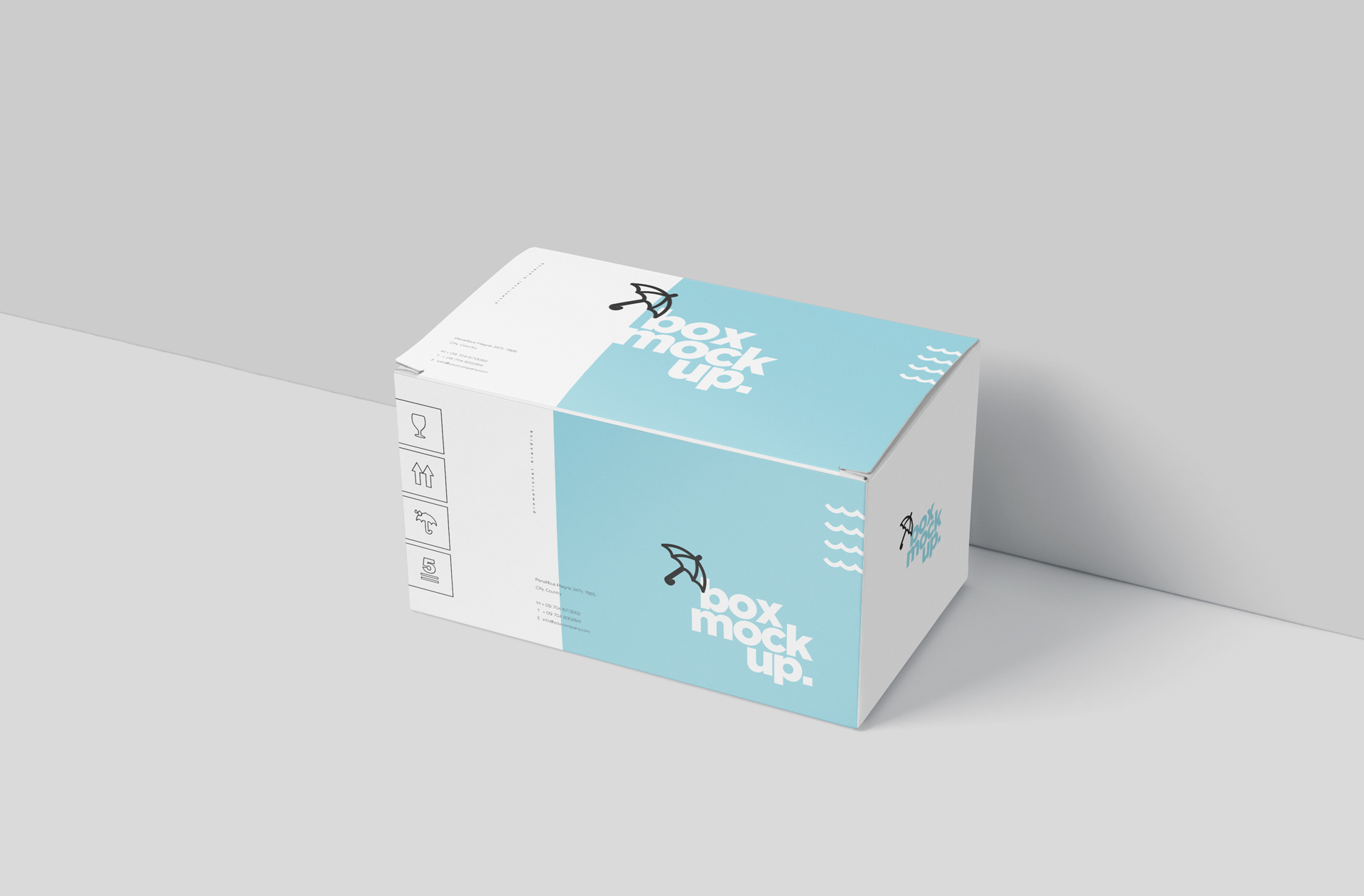 Premium Mailing Box Mock-up for Product Shipping